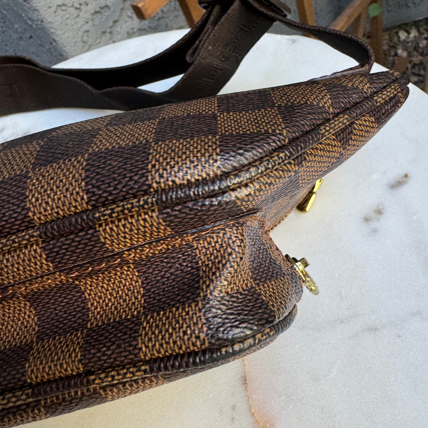 Louis Vuitton Damier Ebene Melville Belt Bag