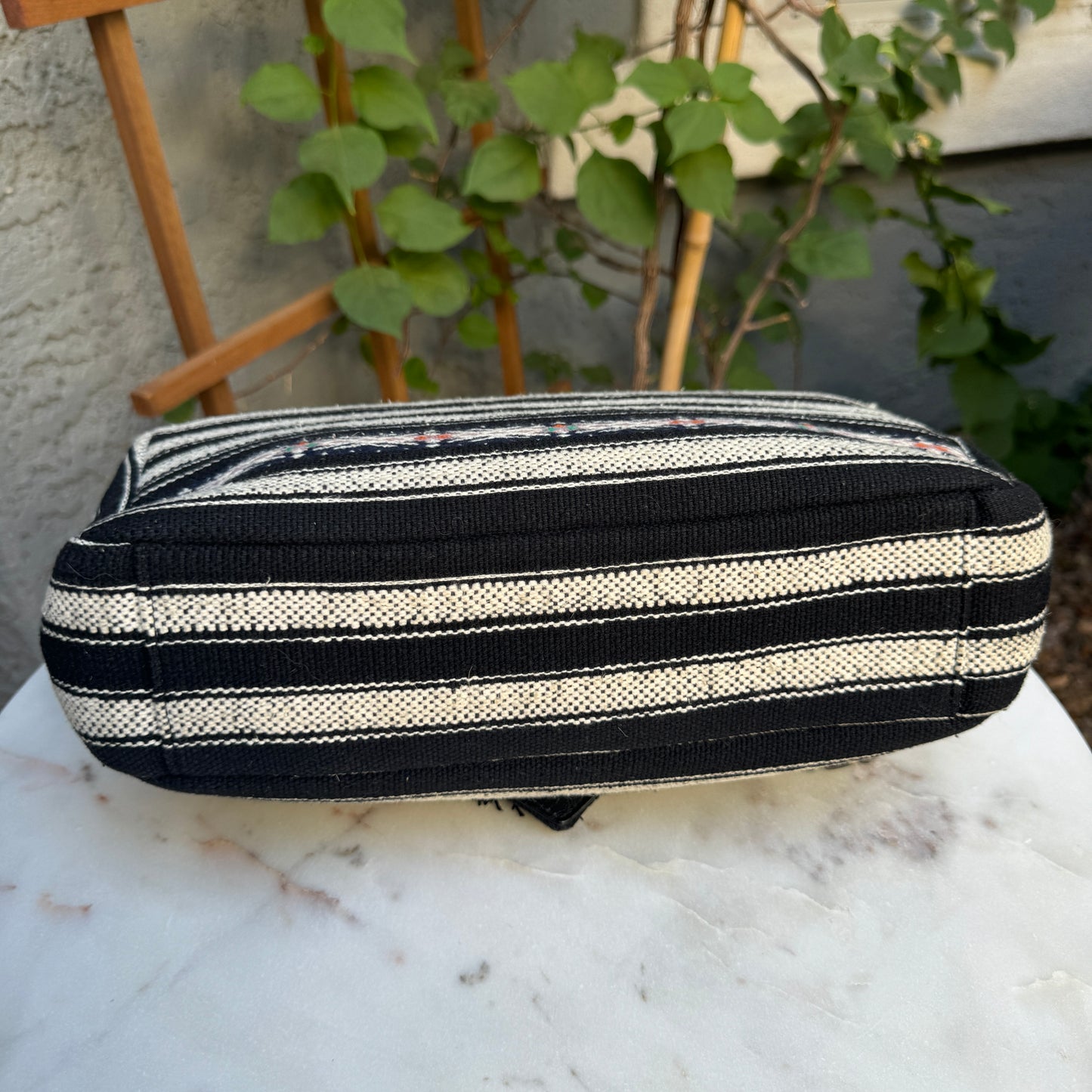 Yves Saint Laurent Berber Chevron Tassel Large College Bag