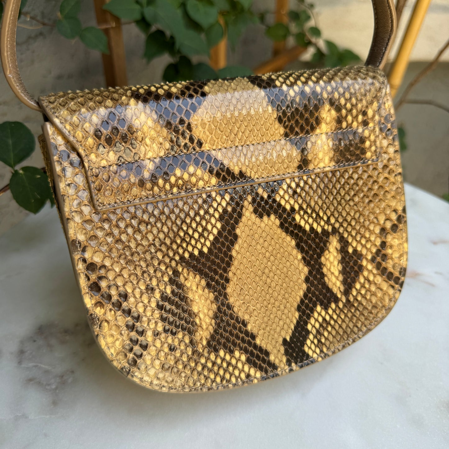 Saint Laurent Kaia Python Crossbody