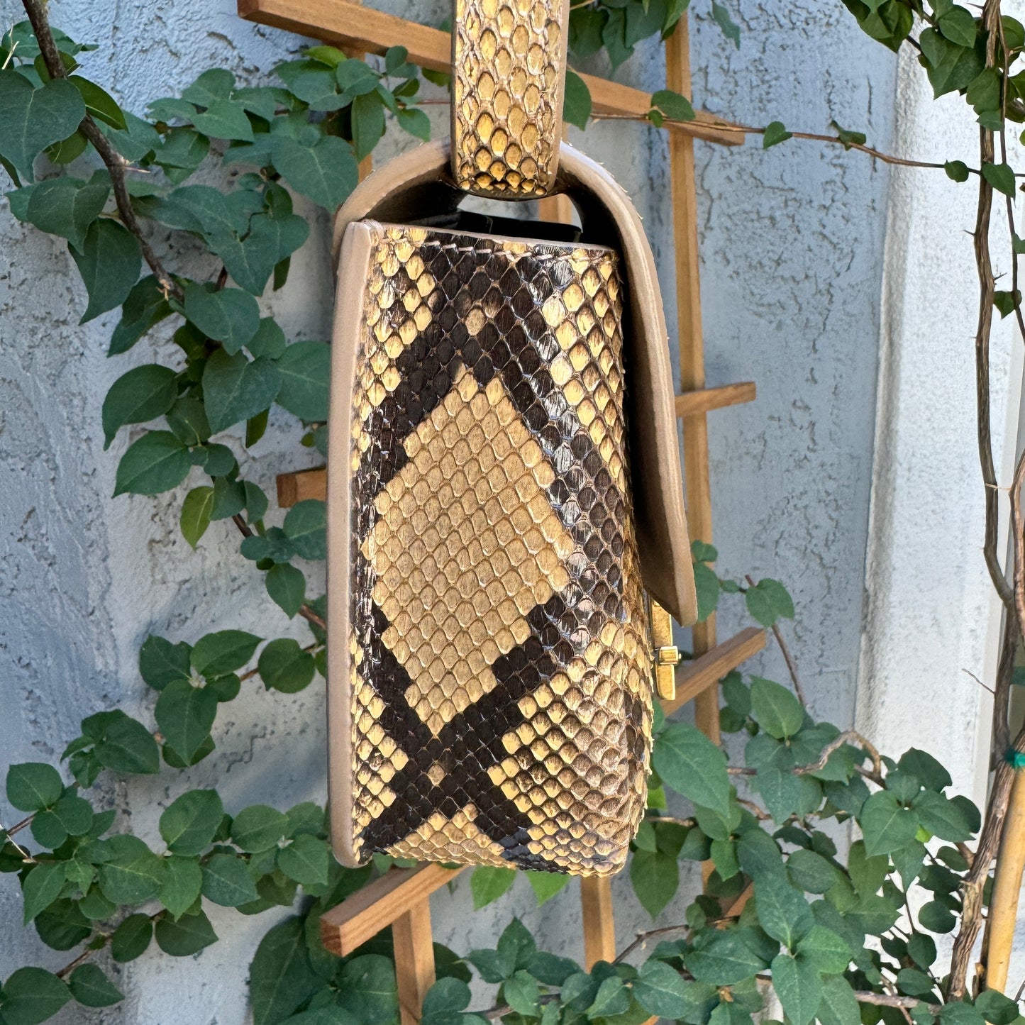 Saint Laurent Kaia Python Crossbody