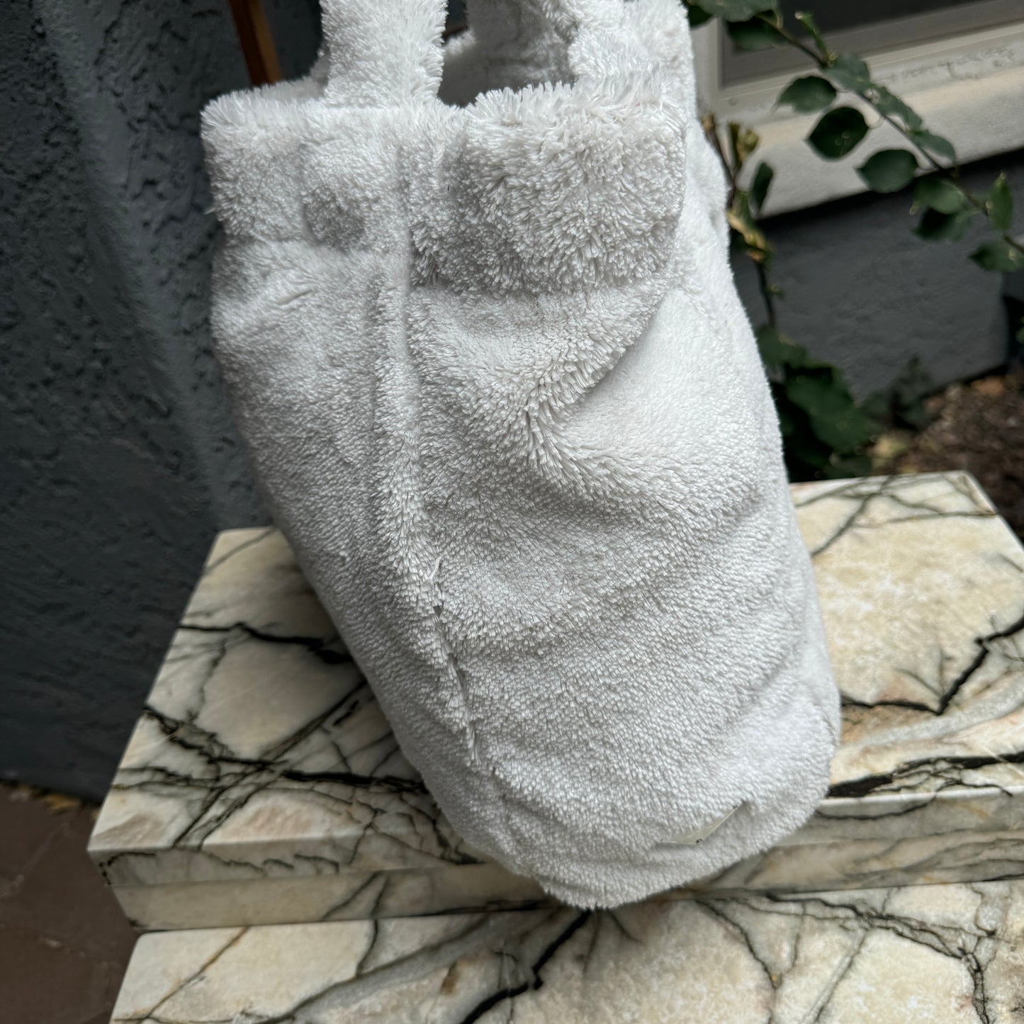 Prada Logo Terry Cloth Tote