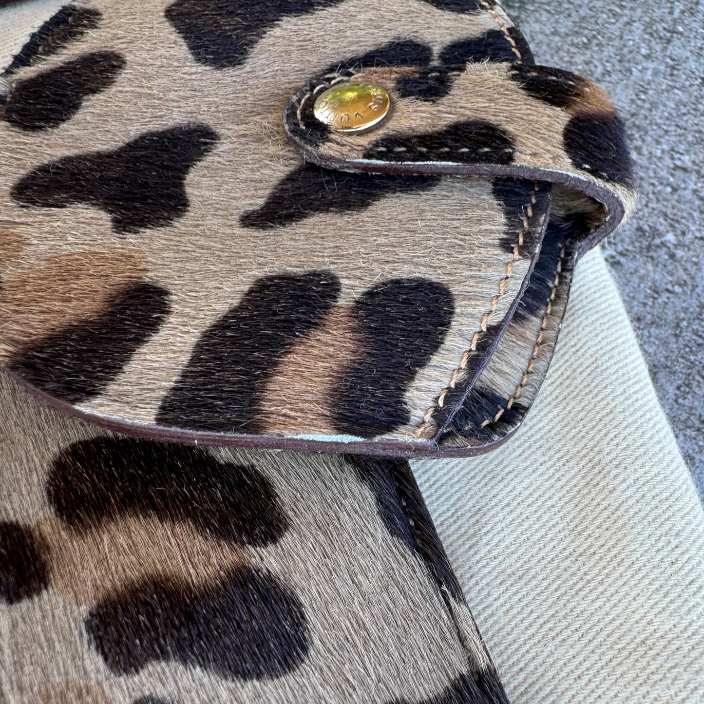 Louis Vuitton x Alaïa Vintage Pony hair Leopard Cosmetic Case Accessories