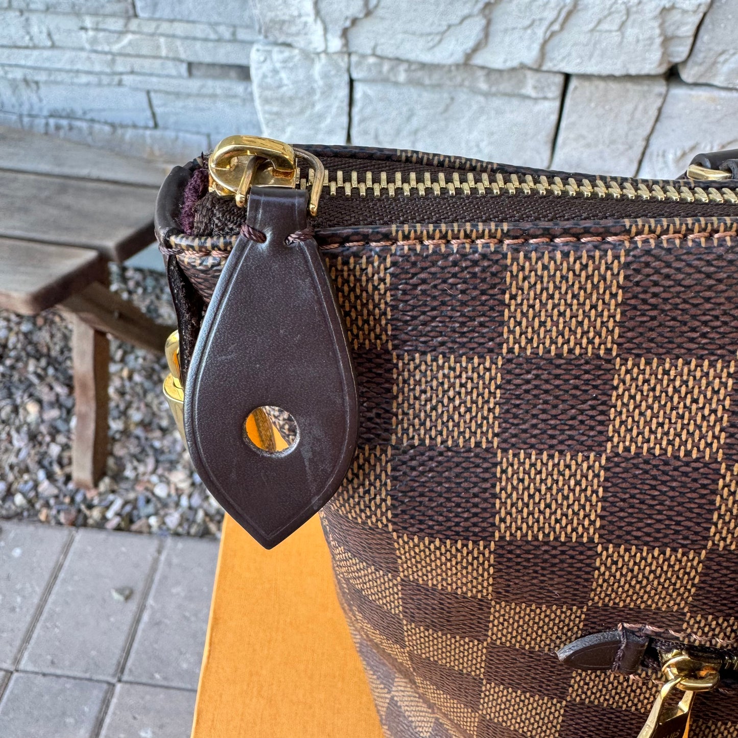 Louis Vuitton Iena PM Damier Ebene Tote