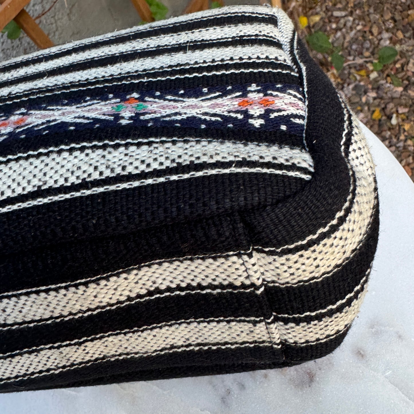 Yves Saint Laurent Berber Chevron Tassel Large College Bag