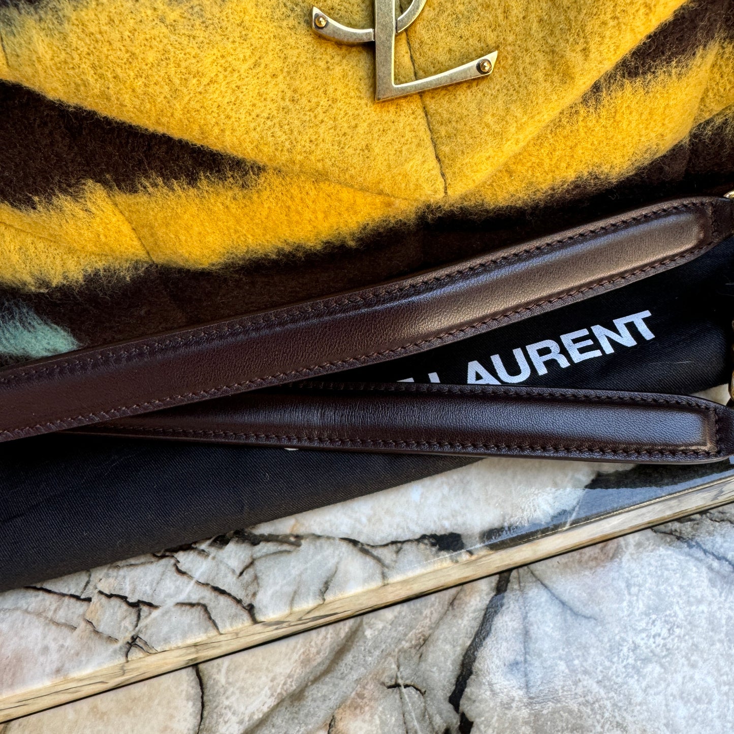 Saint Laurent Small LouLou Wool Tie Dye Puffer Crossbody