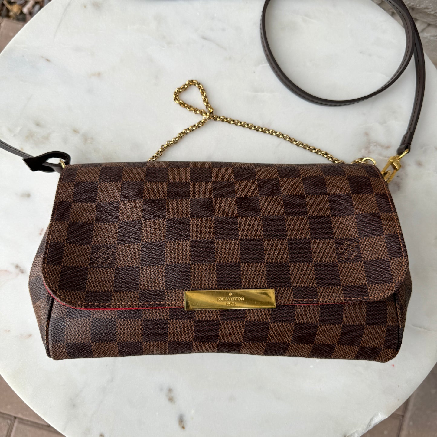Louis Vuitton Favorite MM Damier Ebene Crossbody