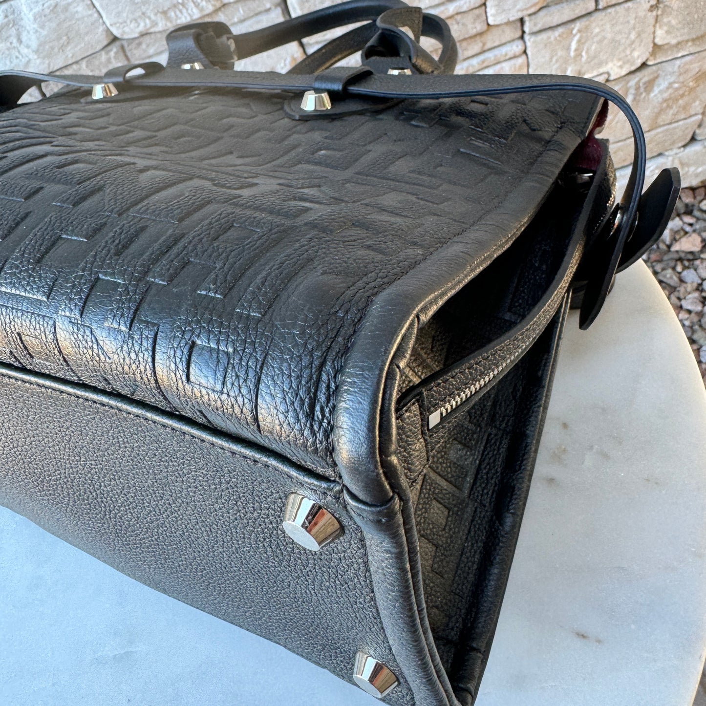 Longchamp La Voyaguese Large Leather Tote