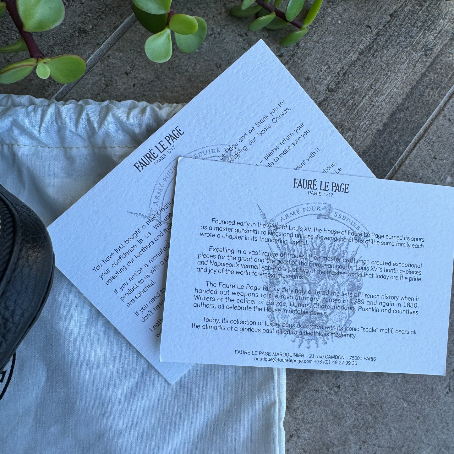 Fauré Le Page Chasse Gardée Wallet on Strap