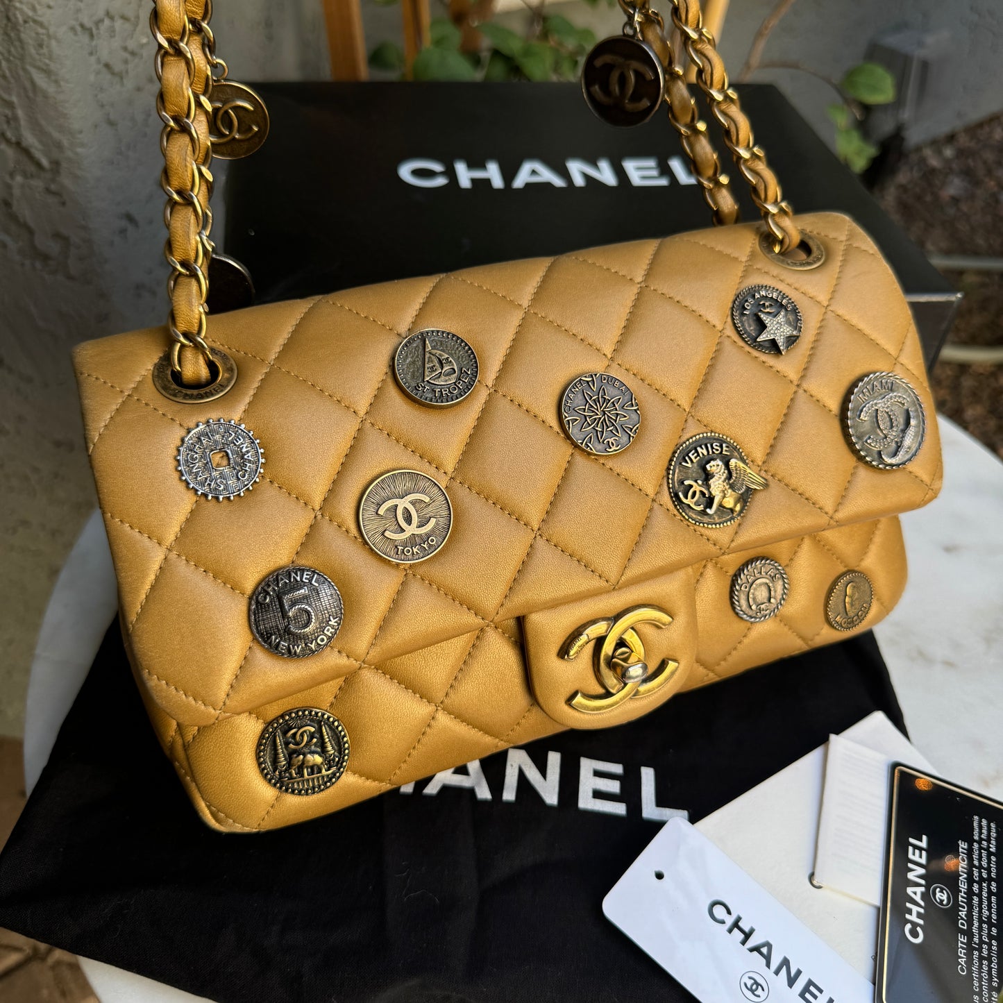 Chanel Limited Edition Paris-Dubai Medallions Single Flap Bag