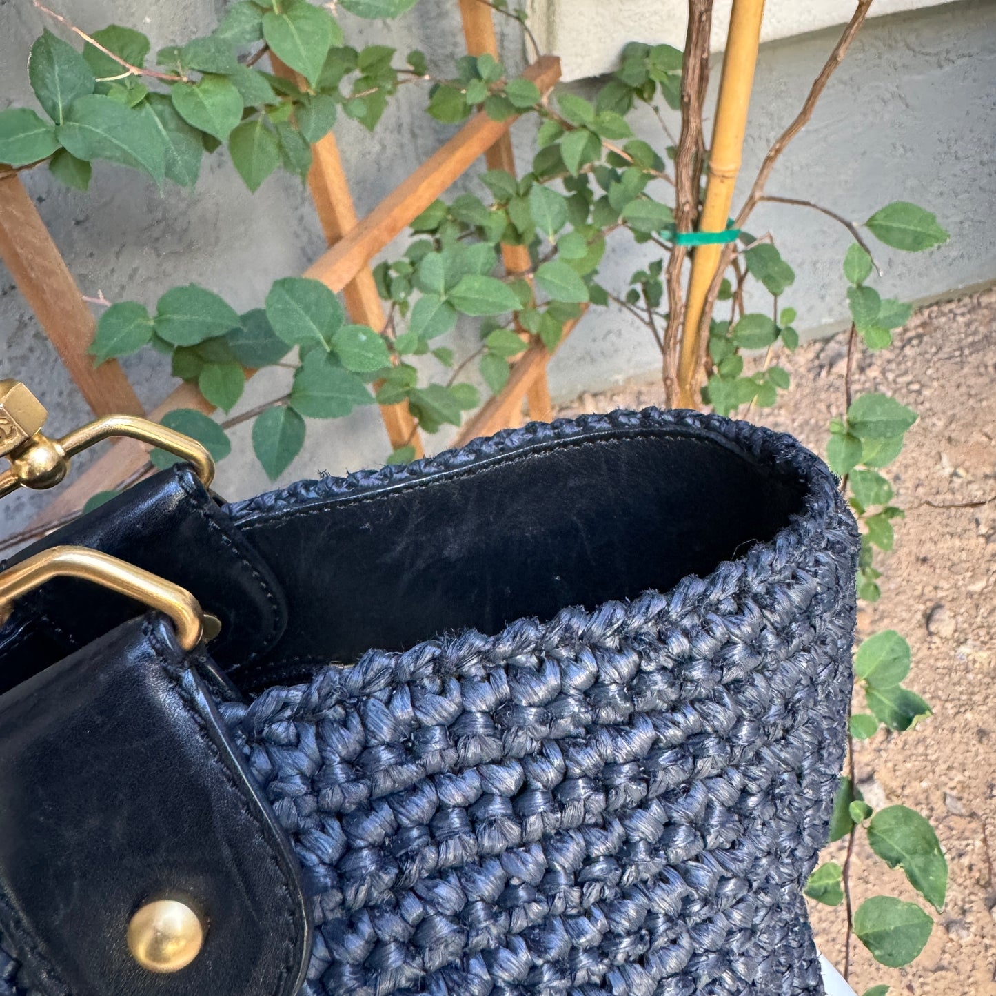 Chanel Raffia Chain Tote
