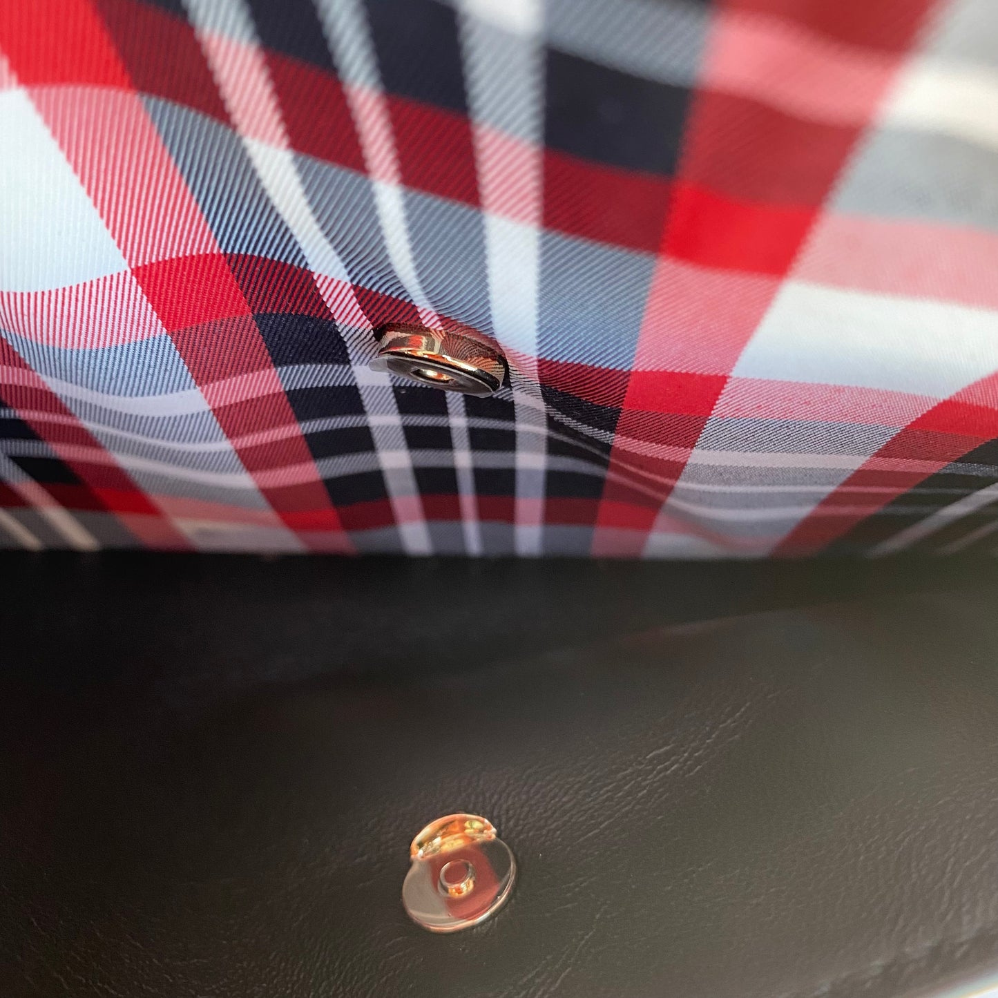 Burberry Red Check Hackberry Tartan Nylon Crossbody