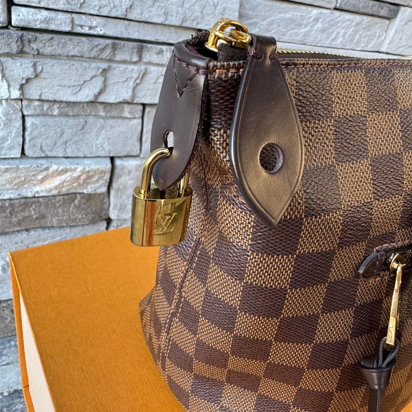 Louis Vuitton Iena PM Damier Ebene Tote