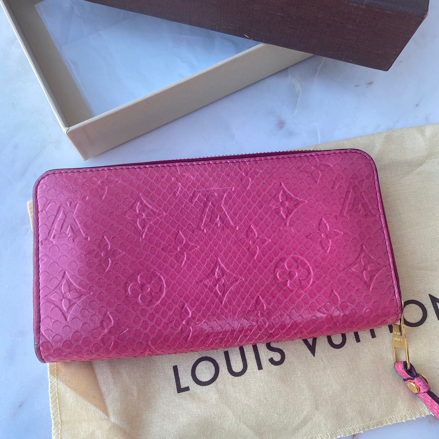 Louis Vuitton Python Zippy Wallet