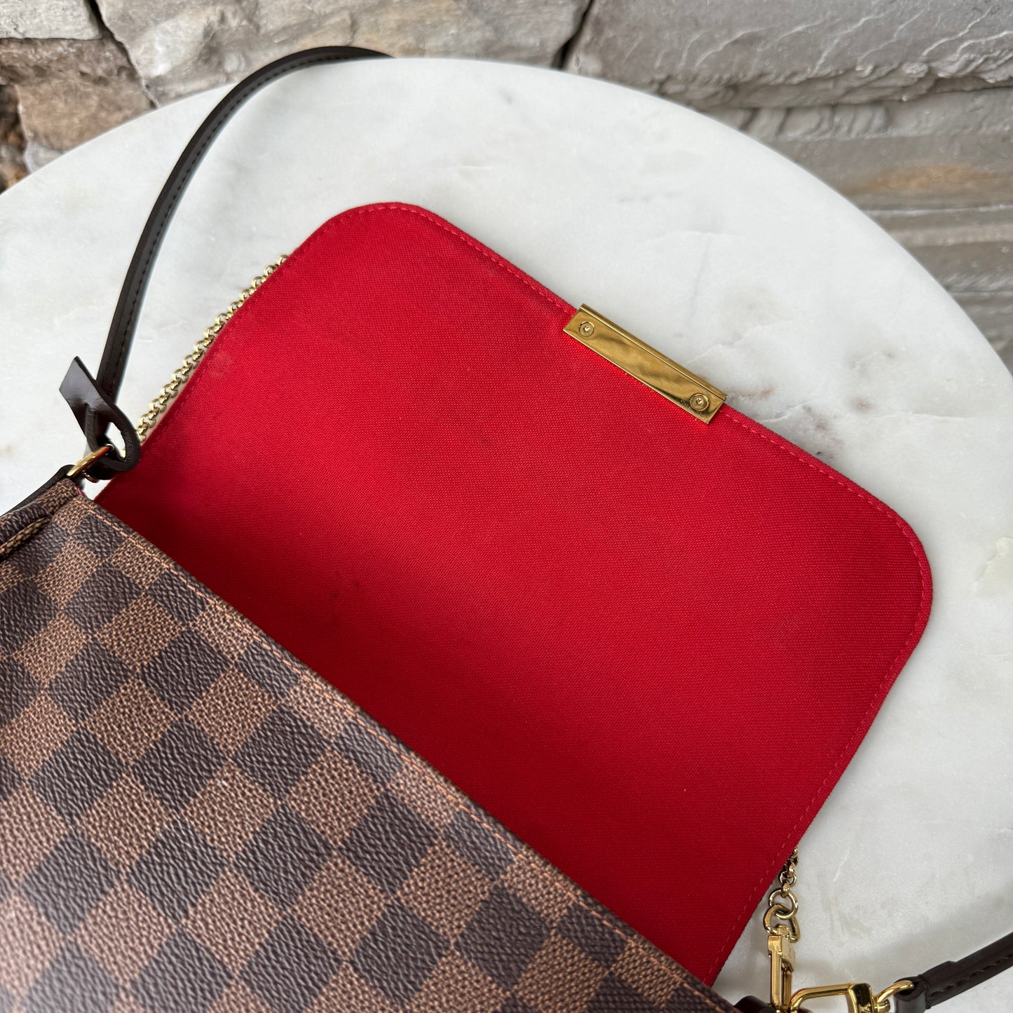 Louis Vuitton Favorite MM Damier Ebene Crossbody