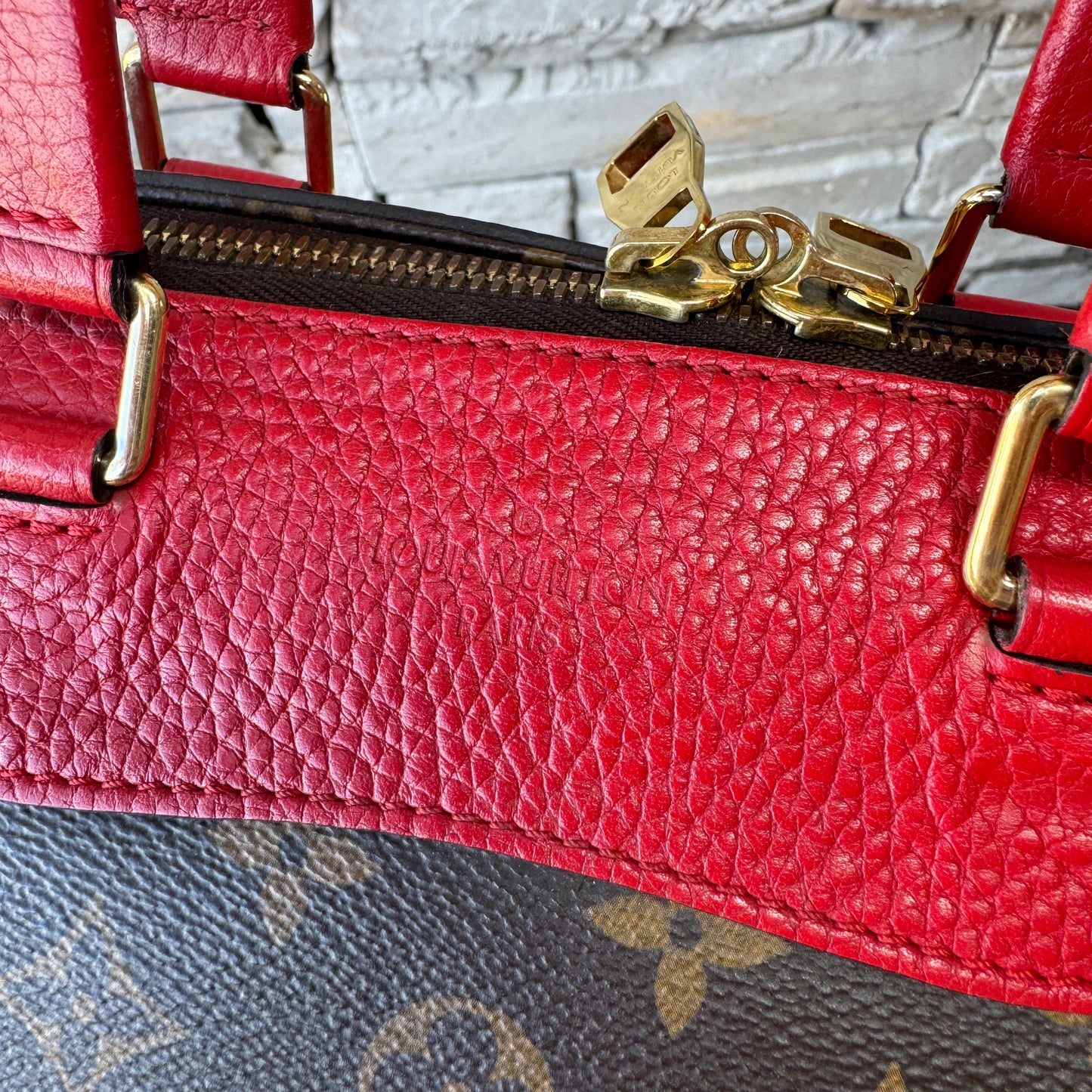 Louis Vuitton Leather and Monogram Canvas Retiro NM