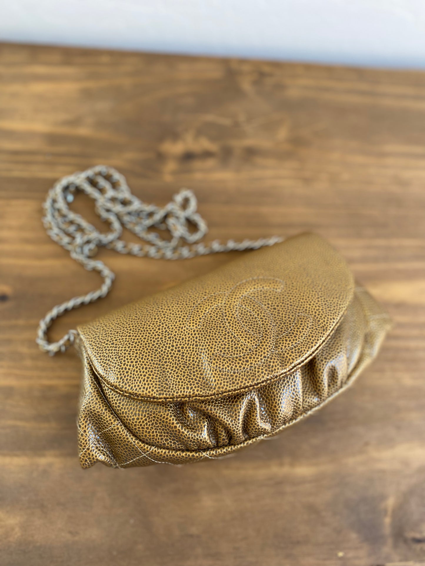 Chanel Caviar Half Moon Crossbody