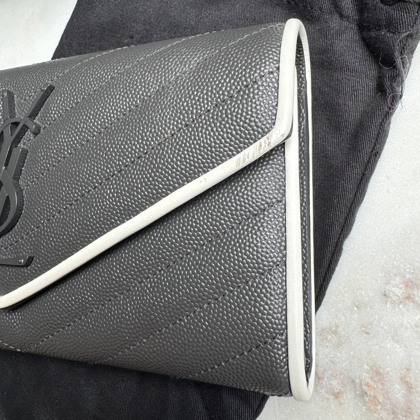 Saint Laurent Large Envelope Bicolor Wallet
