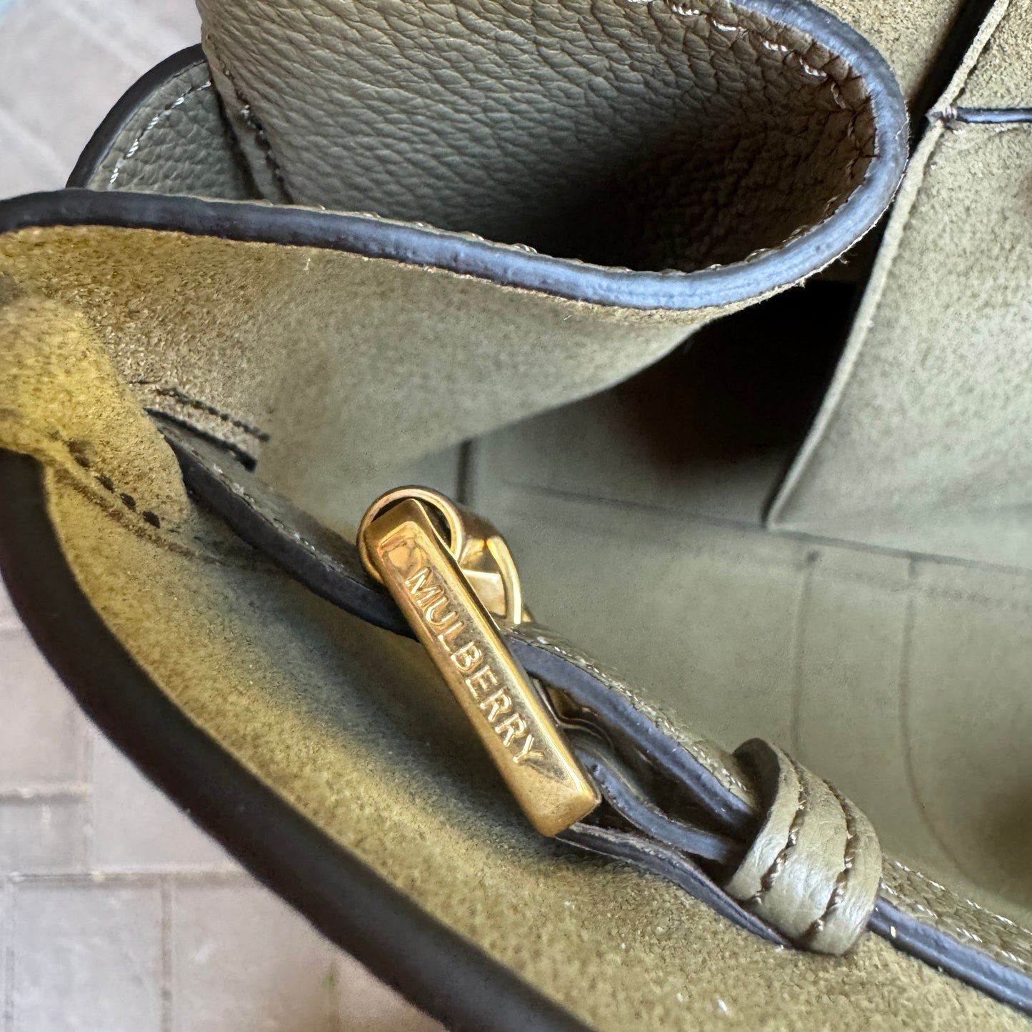 Mulberry Bayswater Grained Leather Satchel