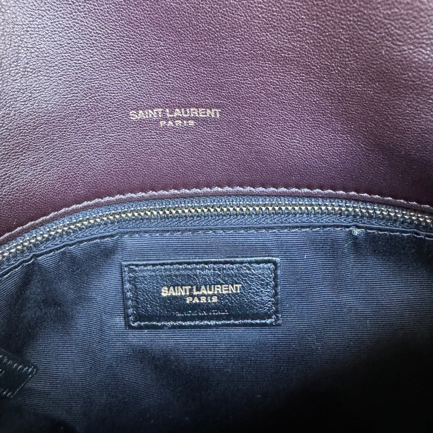 Saint Laurent Small LouLou Wool Tie Dye Puffer Crossbody