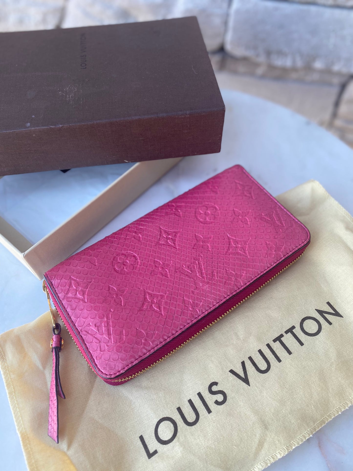 Louis Vuitton Python Zippy Wallet