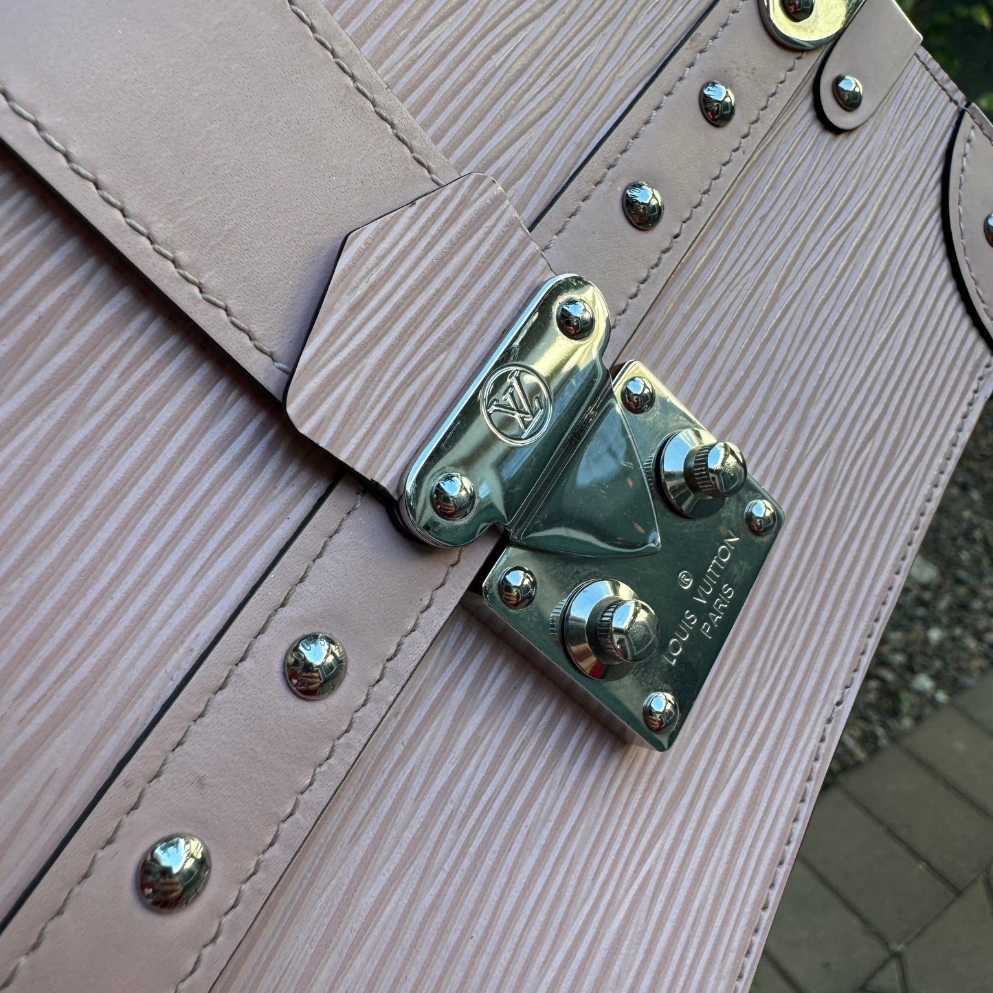 Louis Vuitton Epi Leather Trunk Chain Wallet on Chain Crossbody