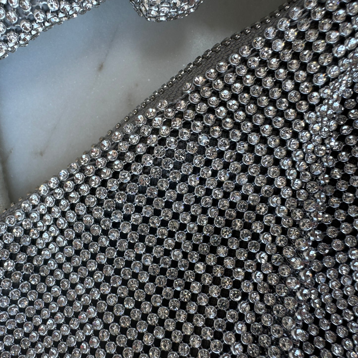 Cult Gaia Hera Rhinestone Shoulder Bag