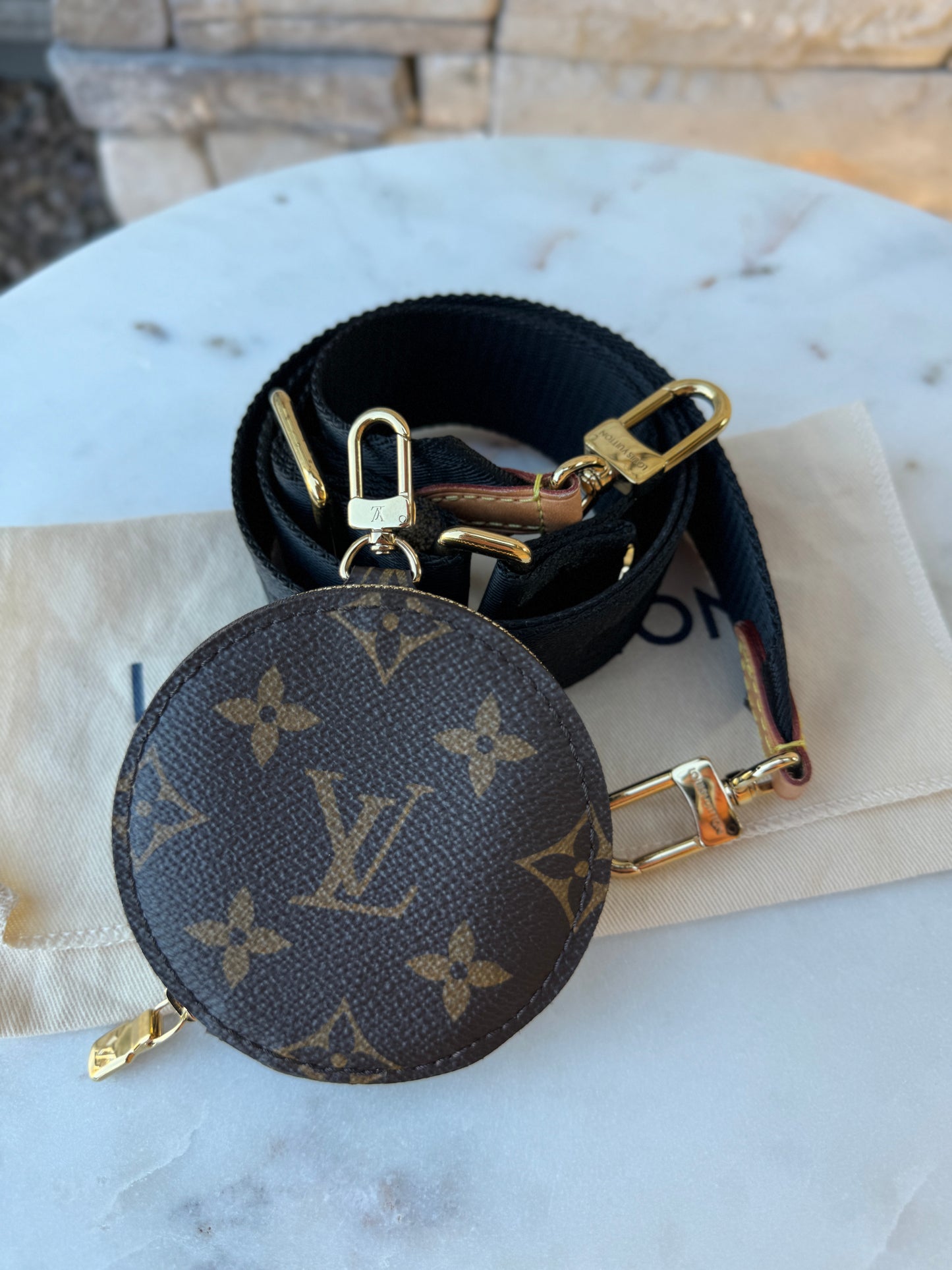 Louis Vuitton Monogram Multi-Pochette Accessoires Bandouliere Strap & Coin Pouch