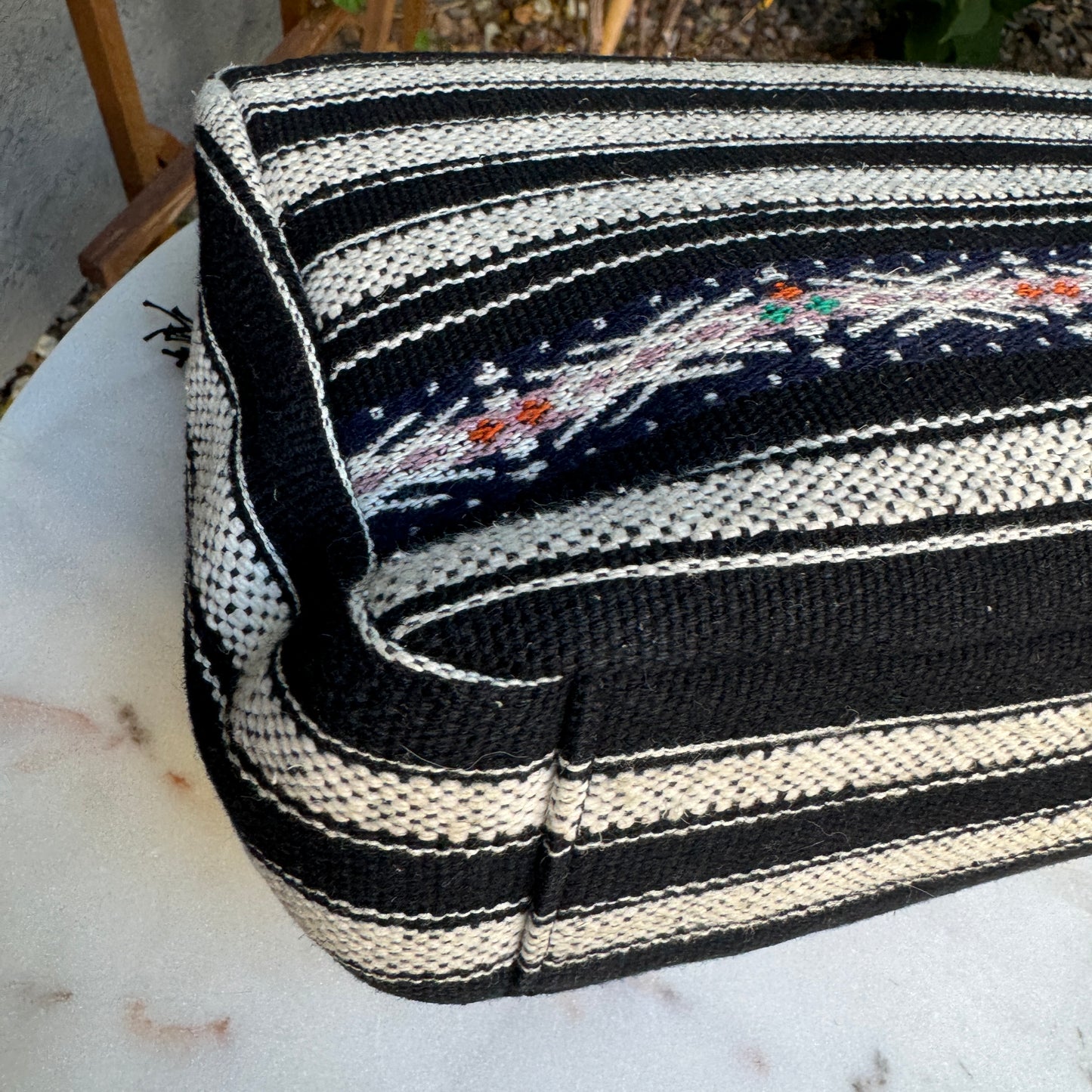 Yves Saint Laurent Berber Chevron Tassel Large College Bag