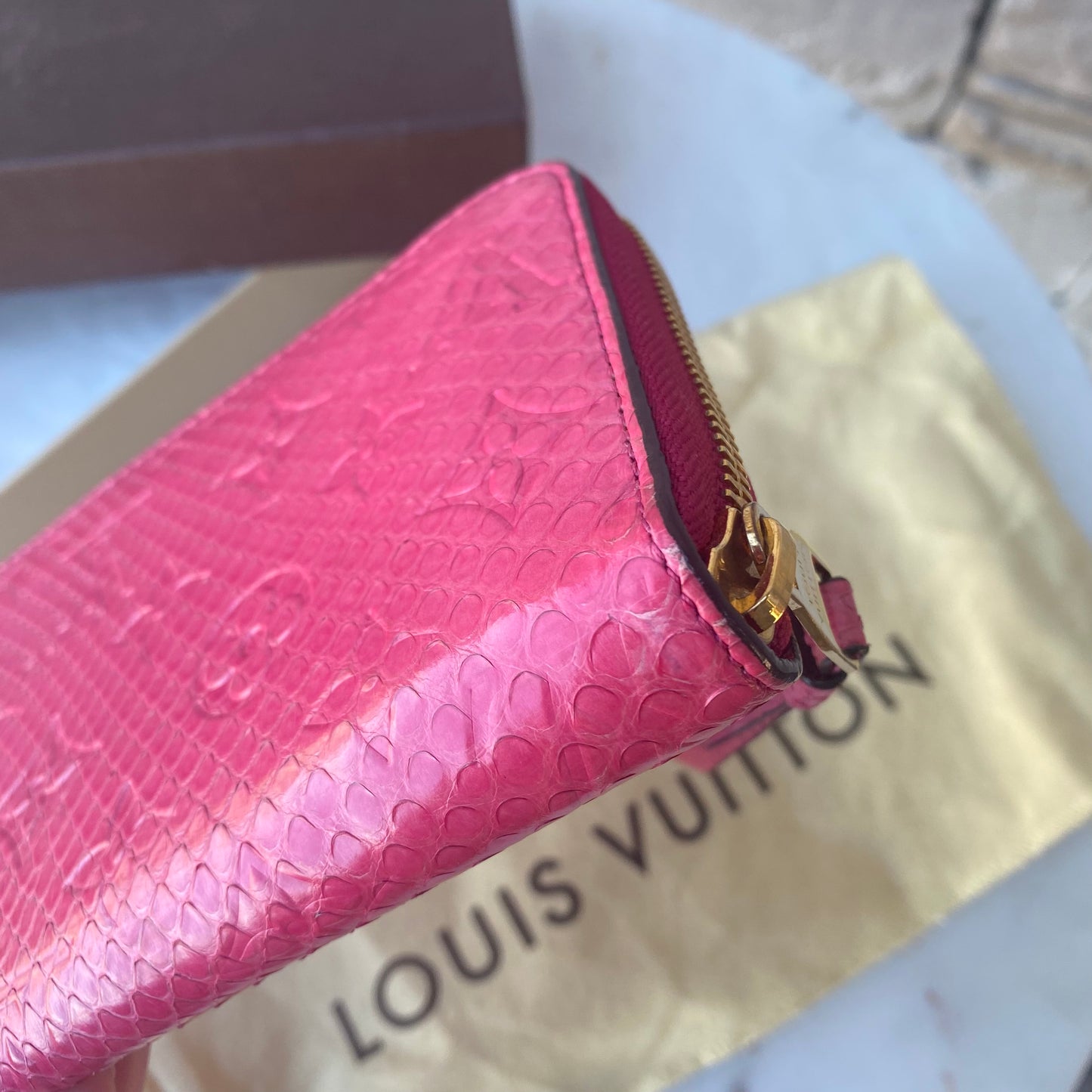 Louis Vuitton Python Zippy Wallet