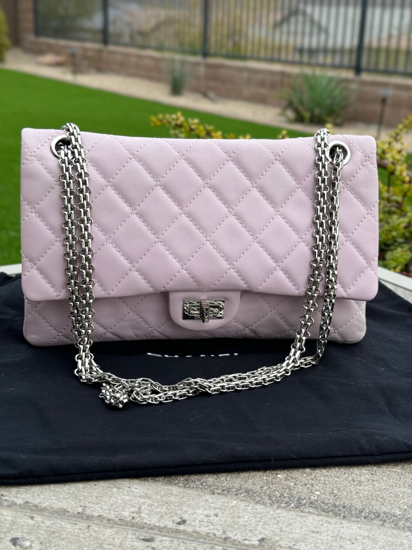 Chanel Reissue 226 Double Flap Calfskin Shoulder Bag