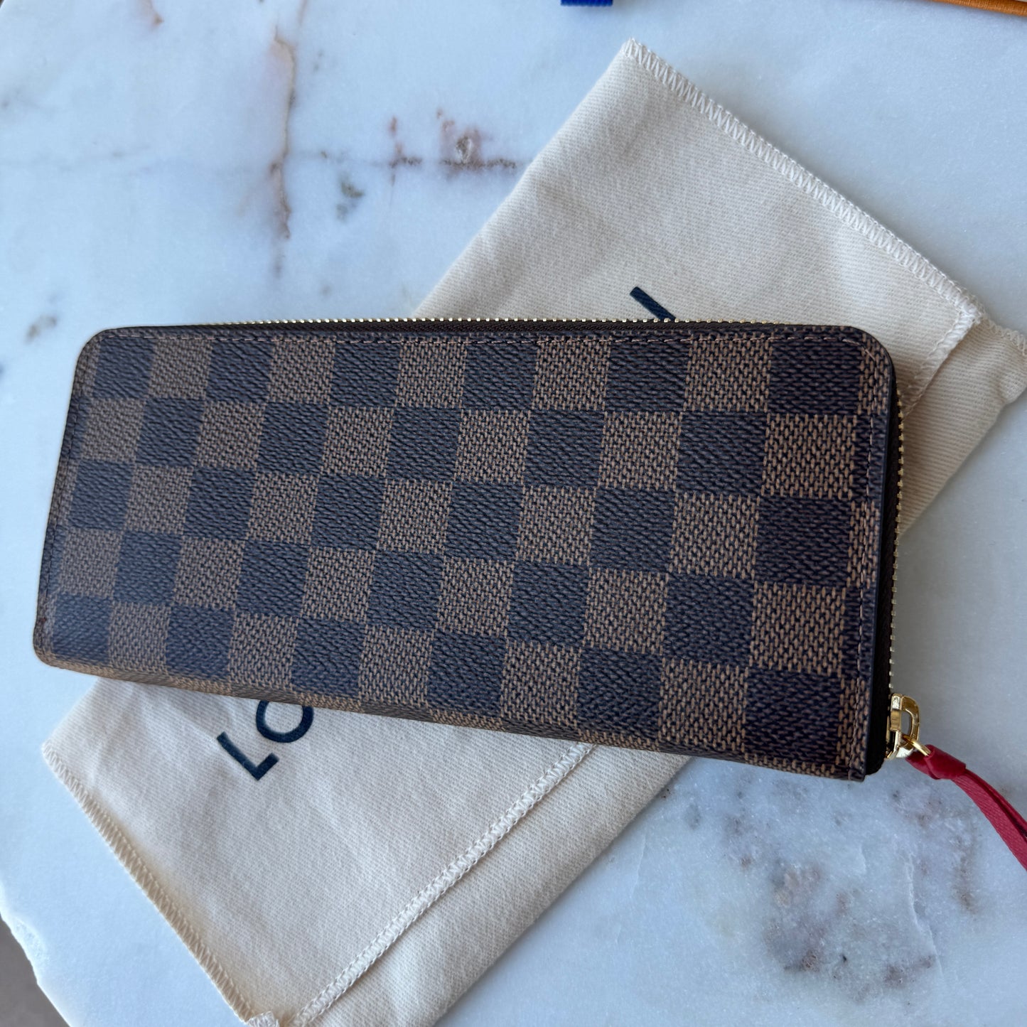 Louis Vuitton Damier Ebene Clemence Wallet