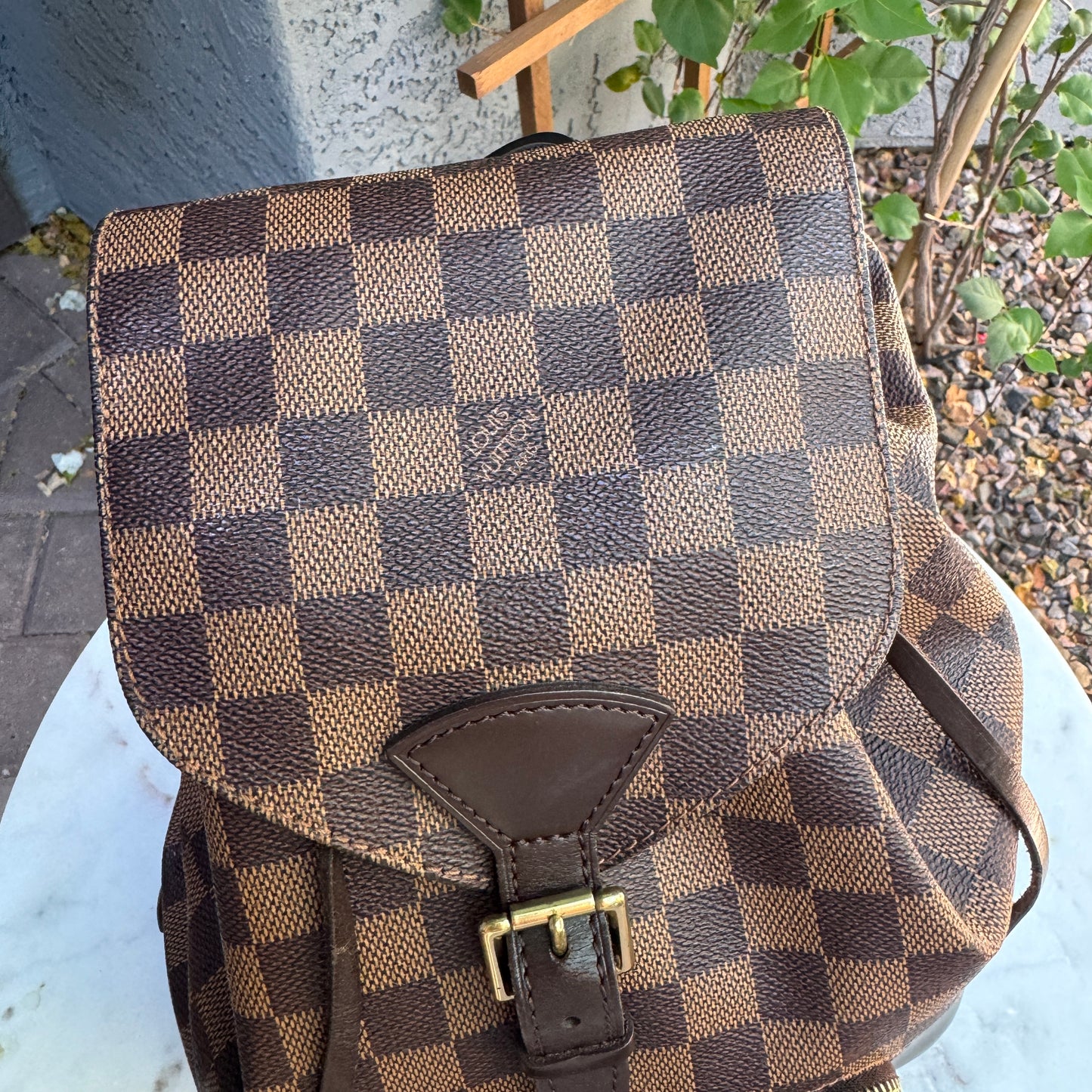 Louis Vuitton Vintage Damier Ebene Montsouris Backpack