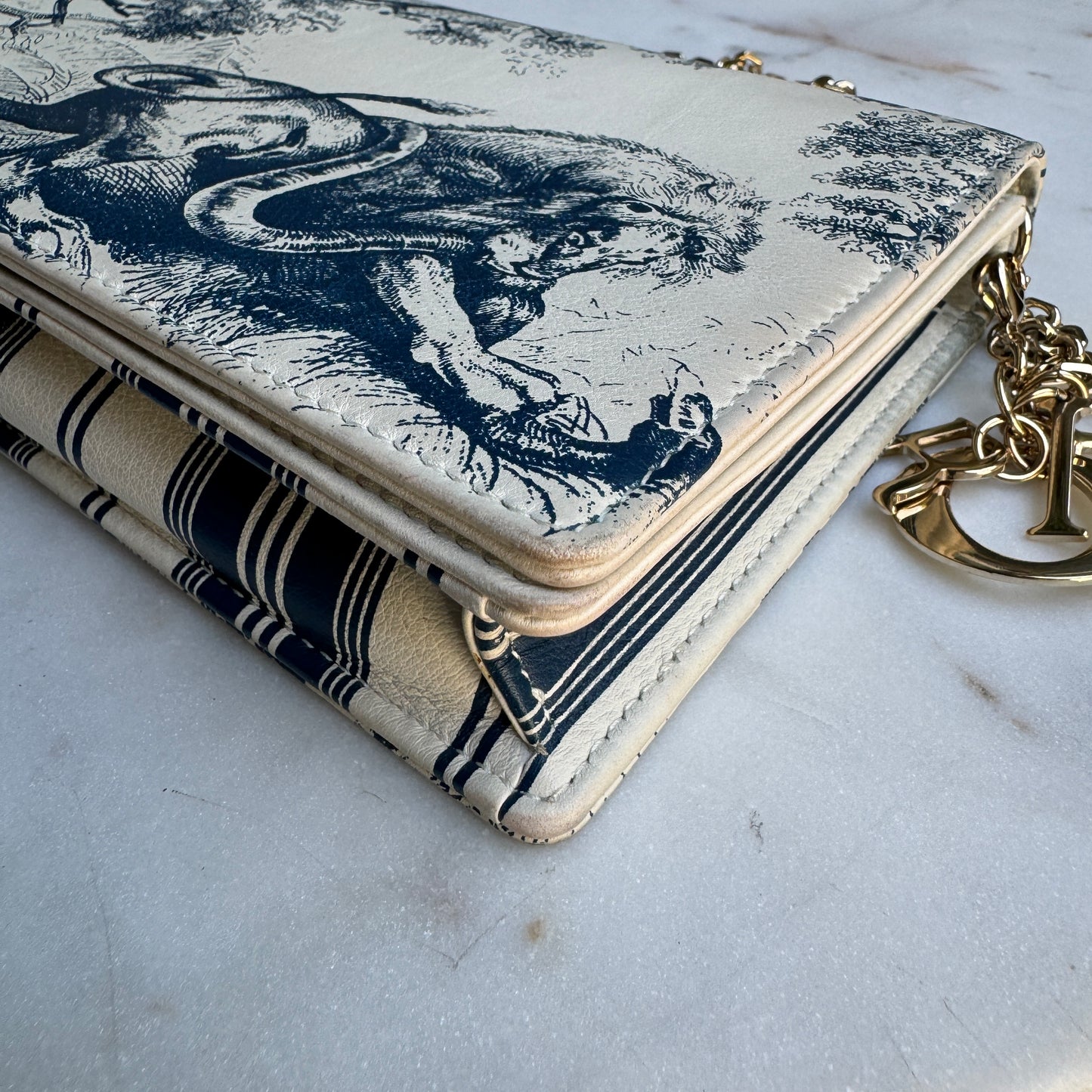 Christian Dior Toile De Jouy Chain Crossbody