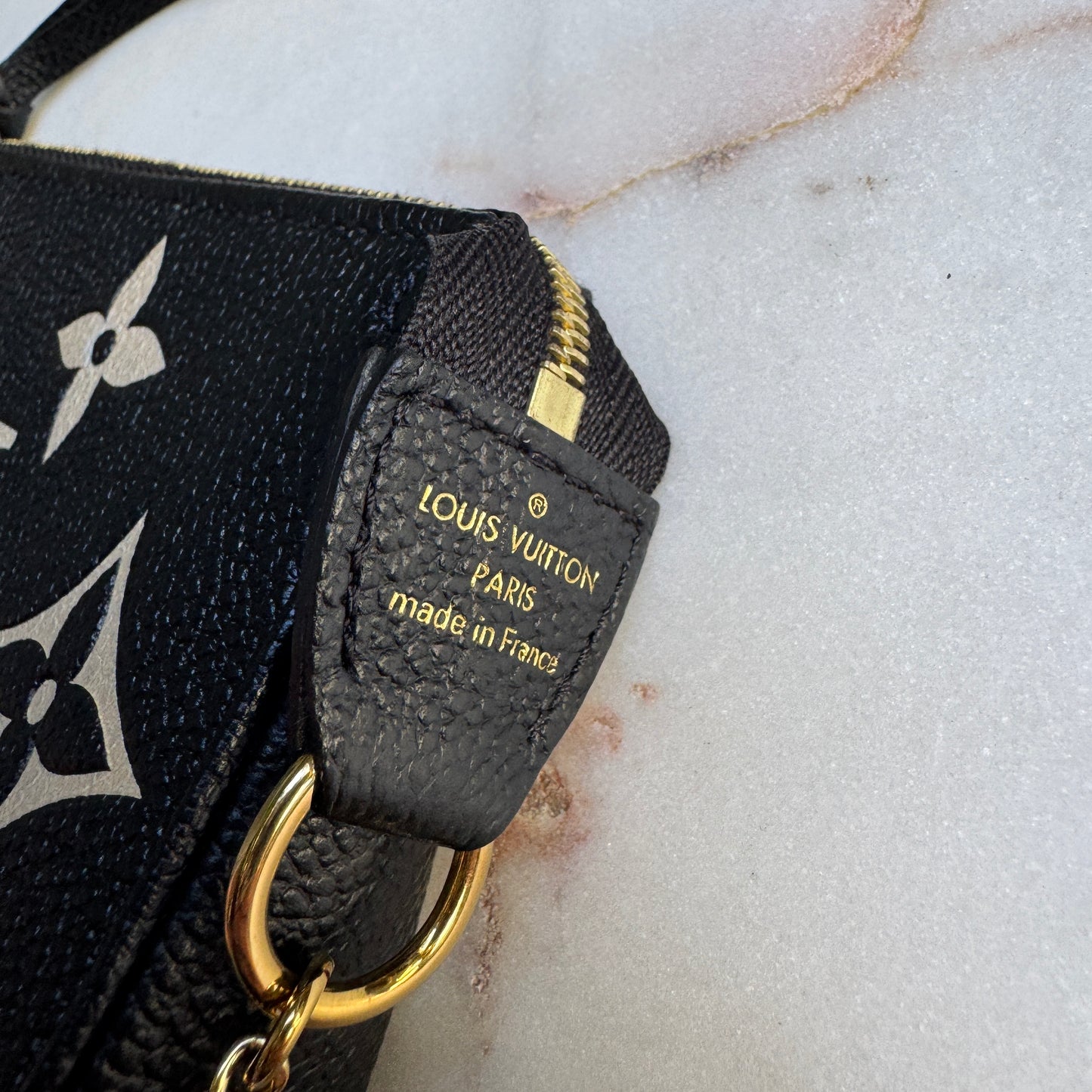 Louis Vuitton Monogram Empreinte Giant Bicolor Mini Pochette Accessoires