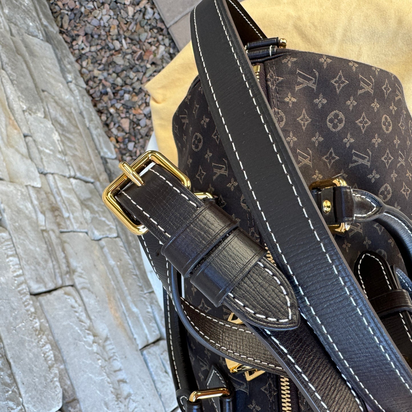 Louis Vuitton Monogram Mini Lin Speedy Bandouliere 30