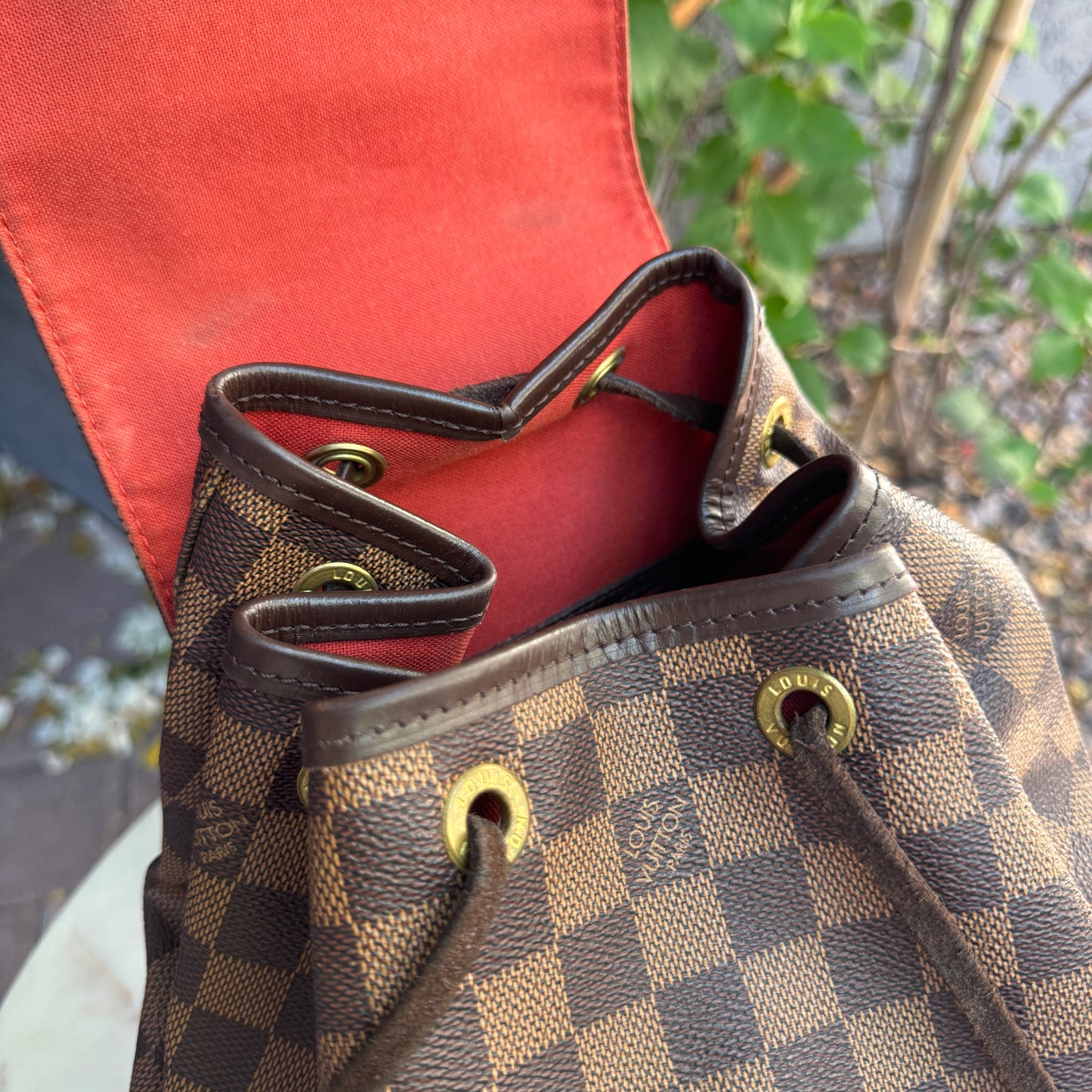 Louis Vuitton Vintage Damier Ebene Montsouris Backpack