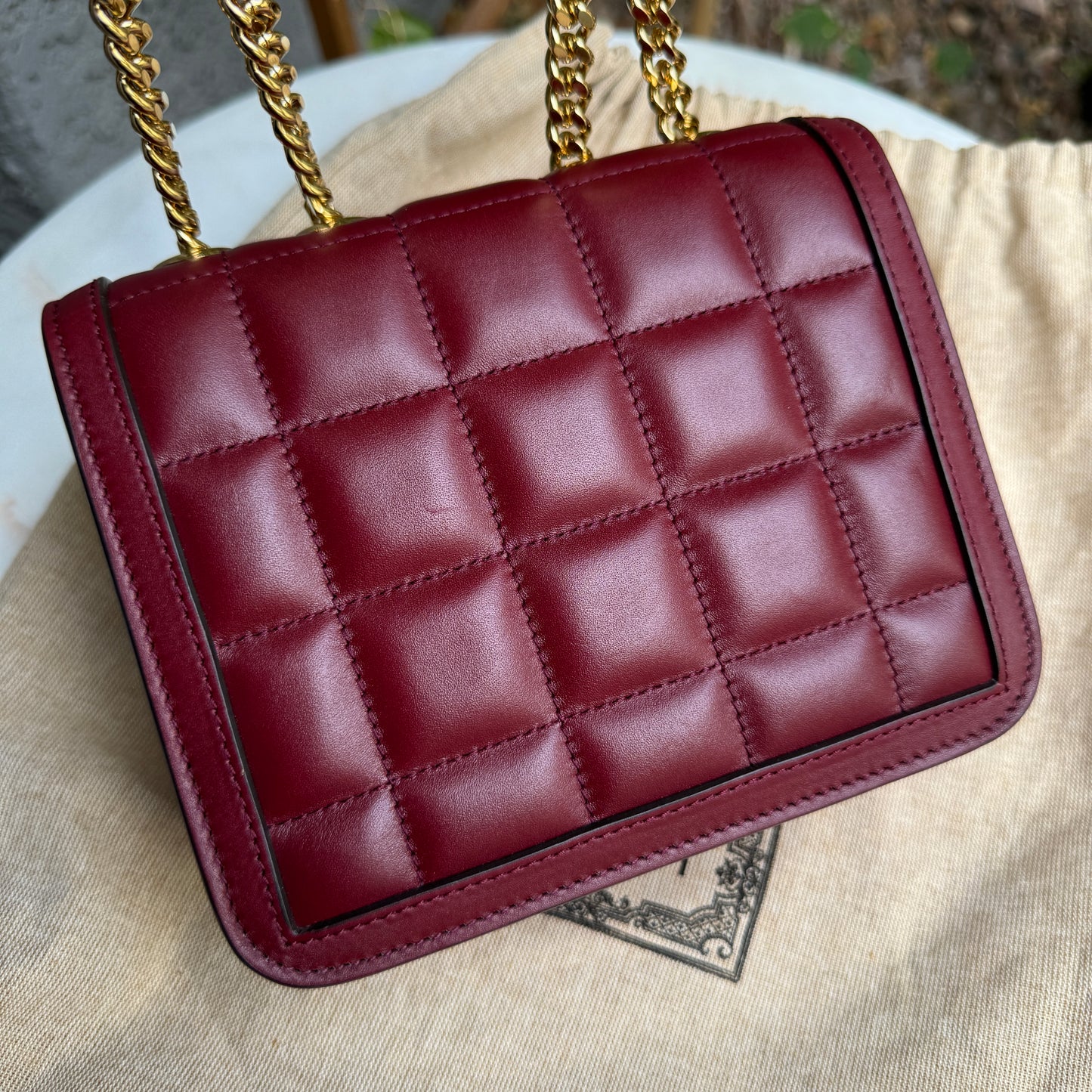 Gucci Deco Mini Flap Leather Crossbody