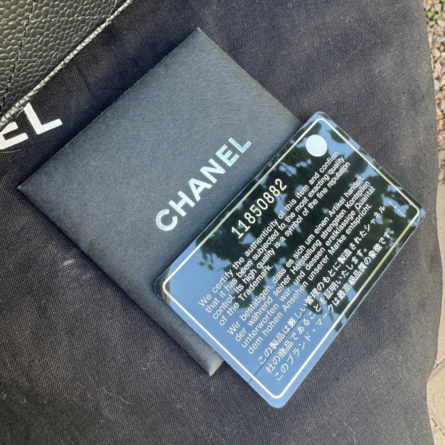 Chanel Caviar Leather Jumbo Single Flap Shoulder Bag