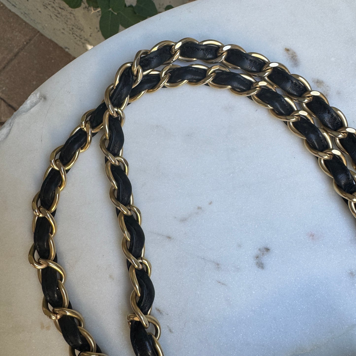 Chanel Raffia Chain Tote