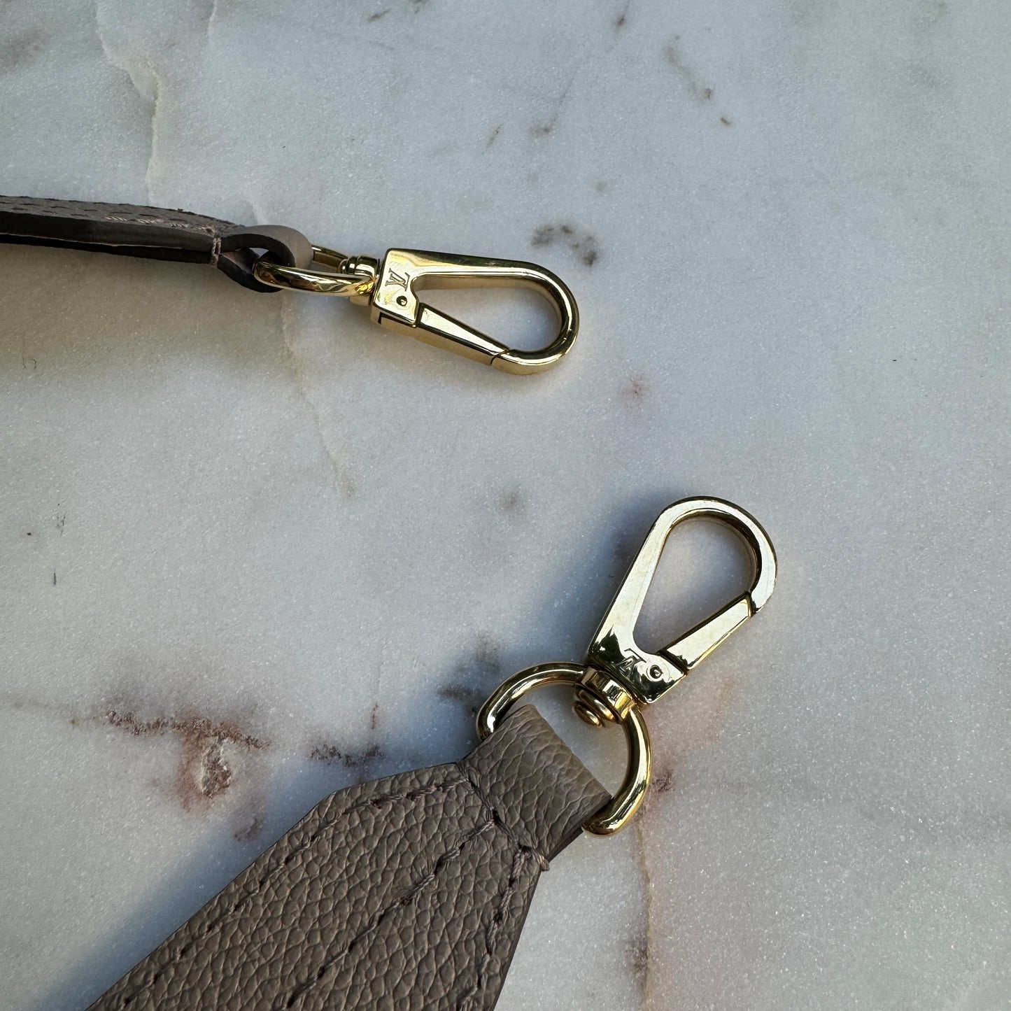 Louis Vuitton Grained Leather Bandouliere Crossbody Strap