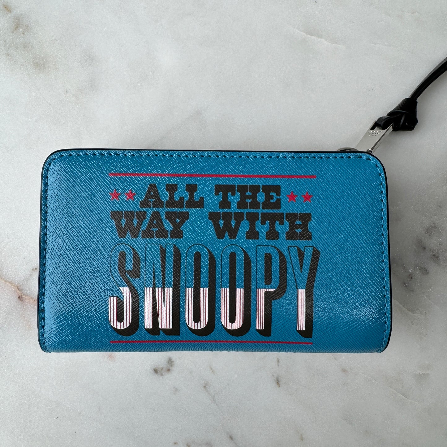 Marc Jacobs x Peanuts Snoopy Collaboration Snapshot Zipper Folding Wallet