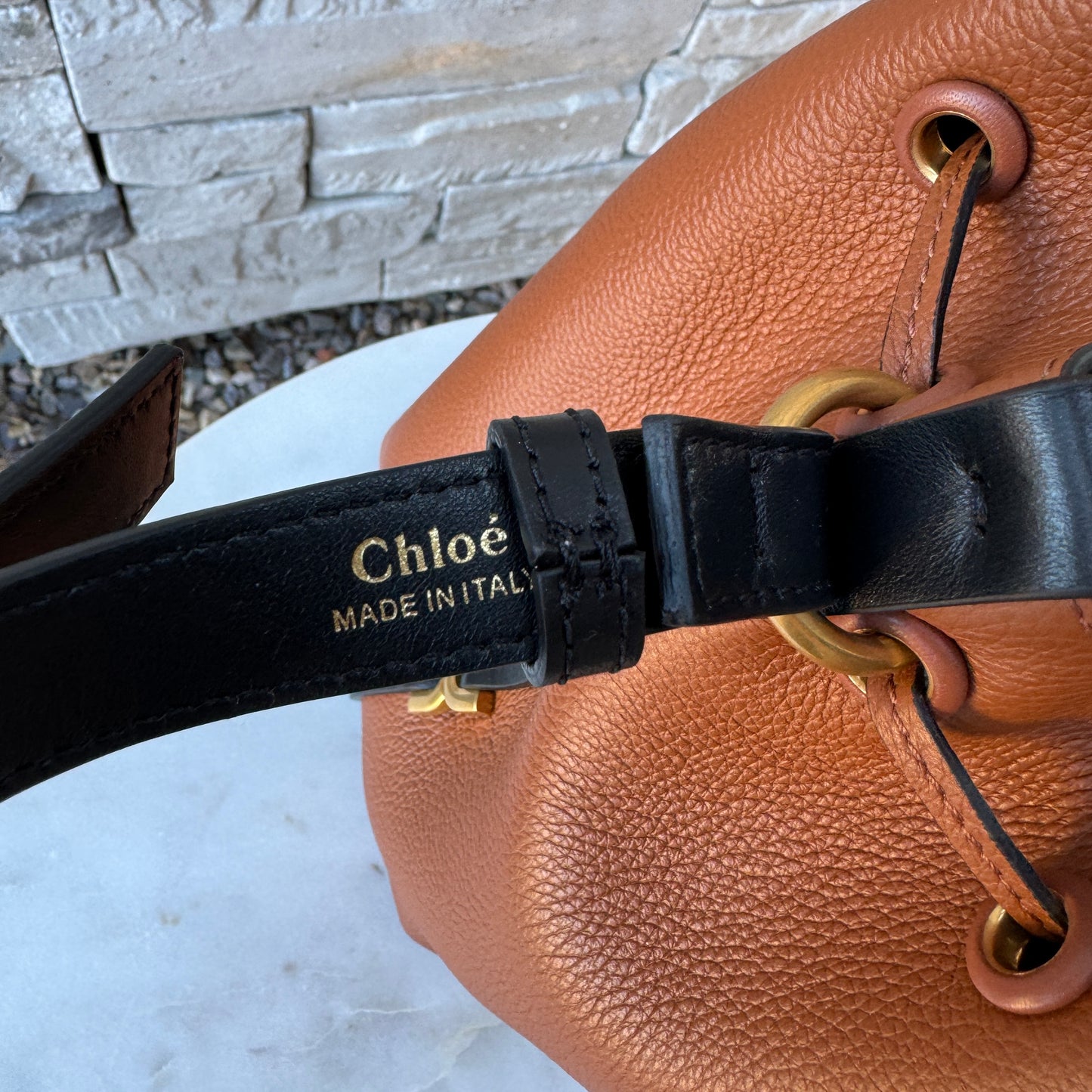 Chloé Marcie Leather Bucket Bag