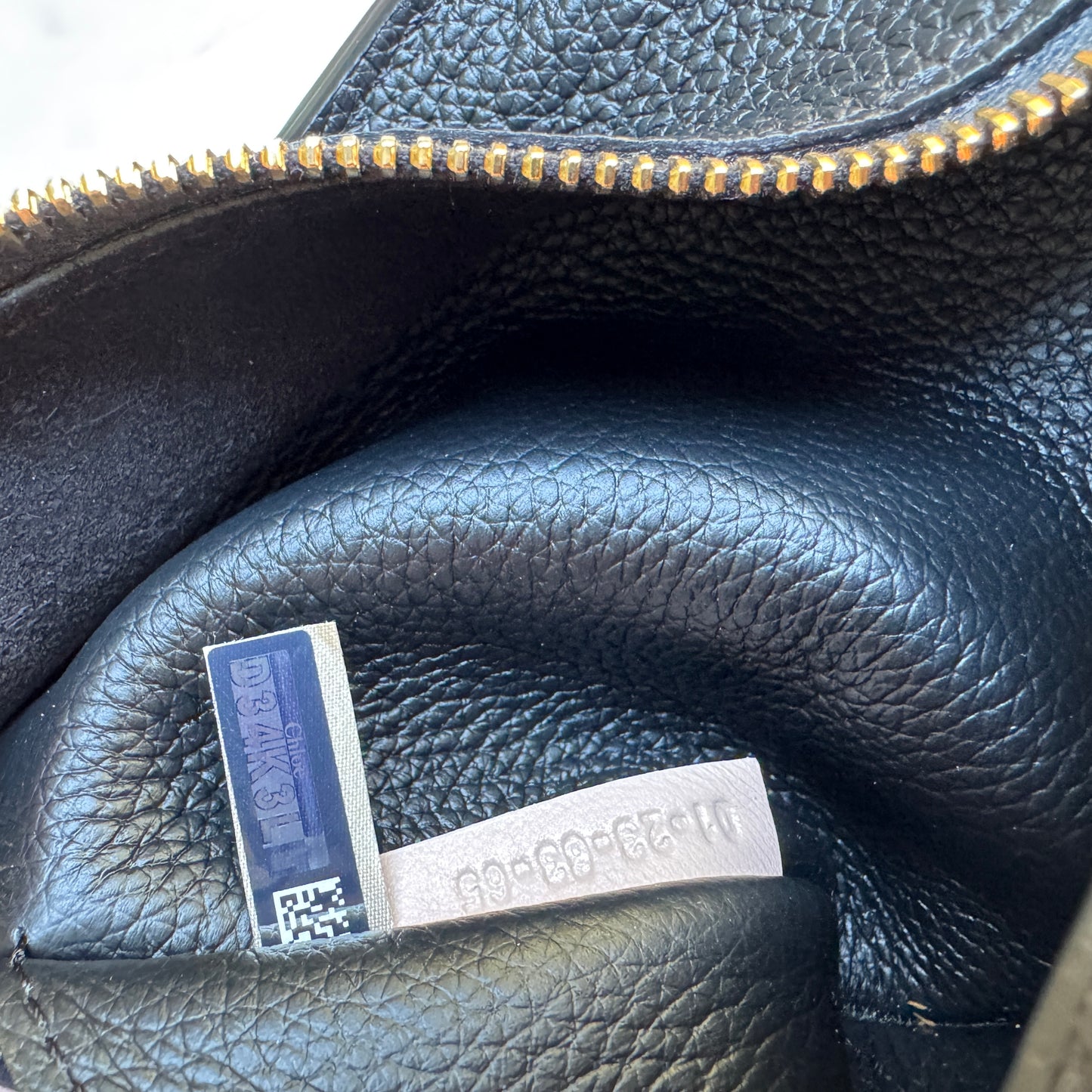 Chloé Shiny Grained Calfskin Marcie Clutch Shoulder Bag