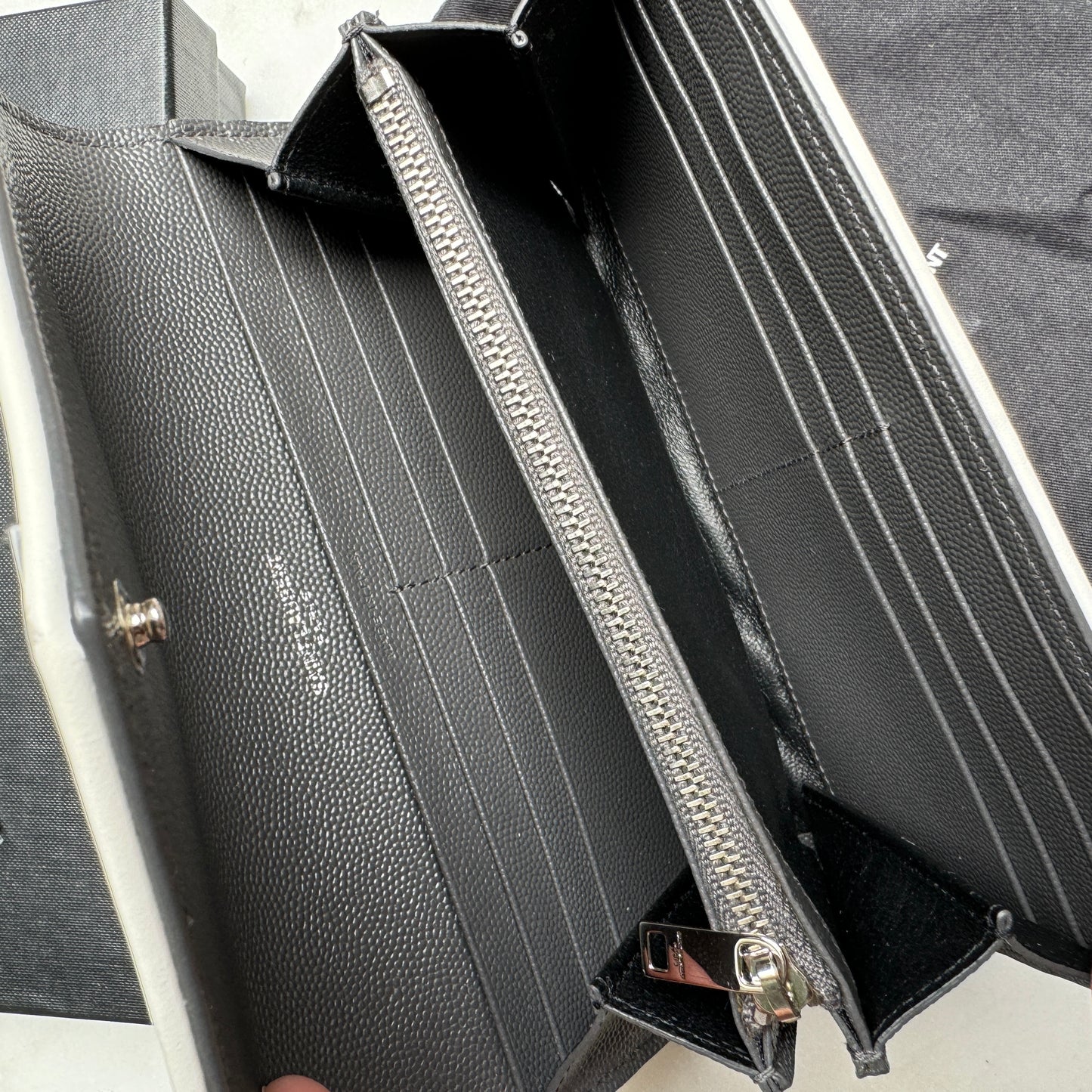 Saint Laurent Large Envelope Bicolor Wallet