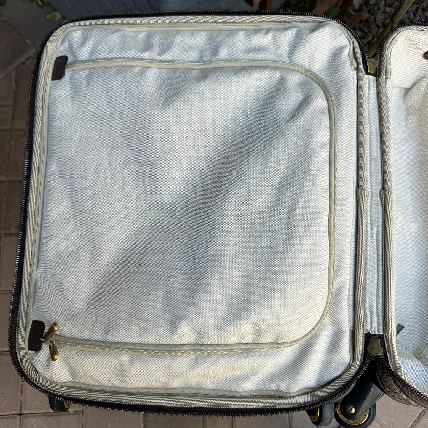 Gucci Savoy Small Monogram Trolley Suitcase