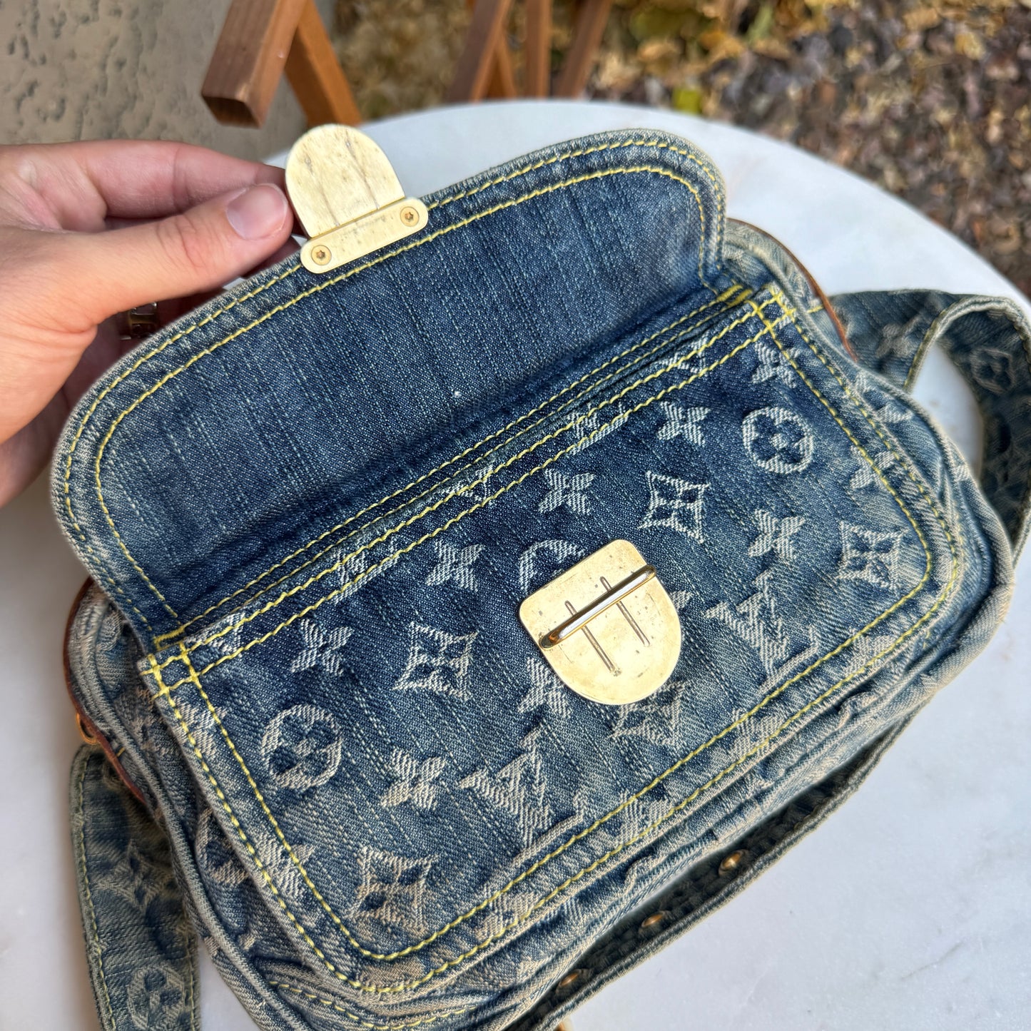 Louis Vuitton Monogram Denim Vintage Bumbag