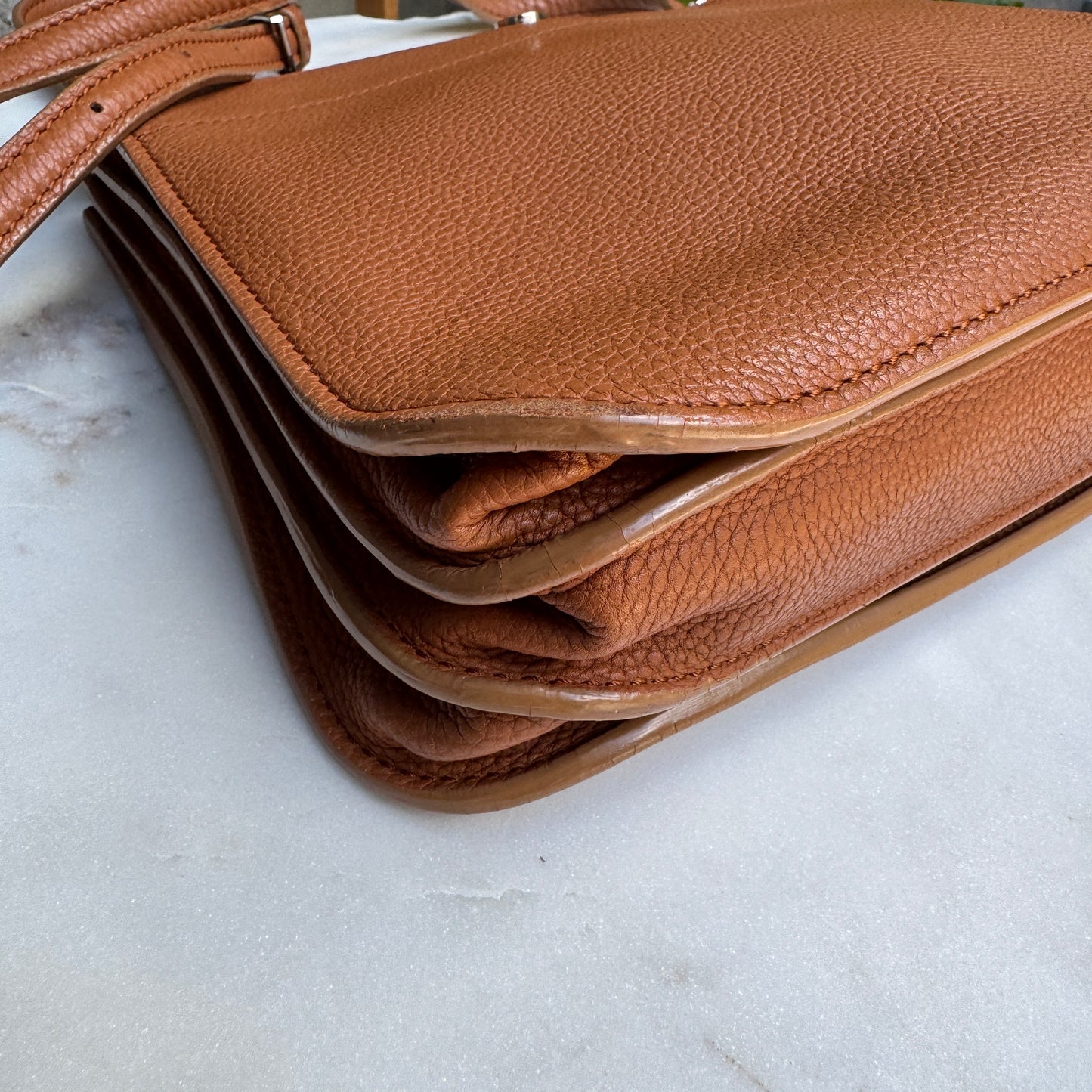 Loro Piana Milky Way Odessa Leather Crossbody