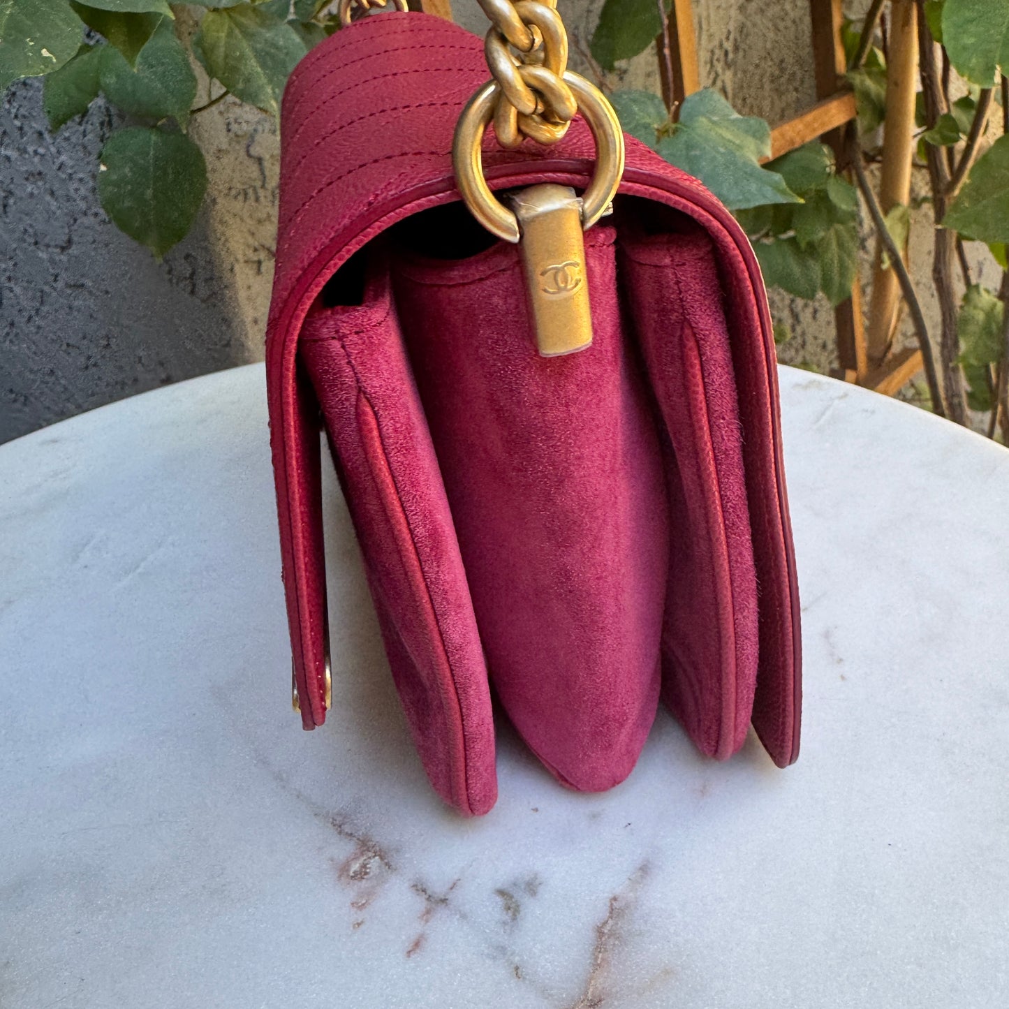Chanel Lady Coco Caviar & Suede Leather WOC Crossbody