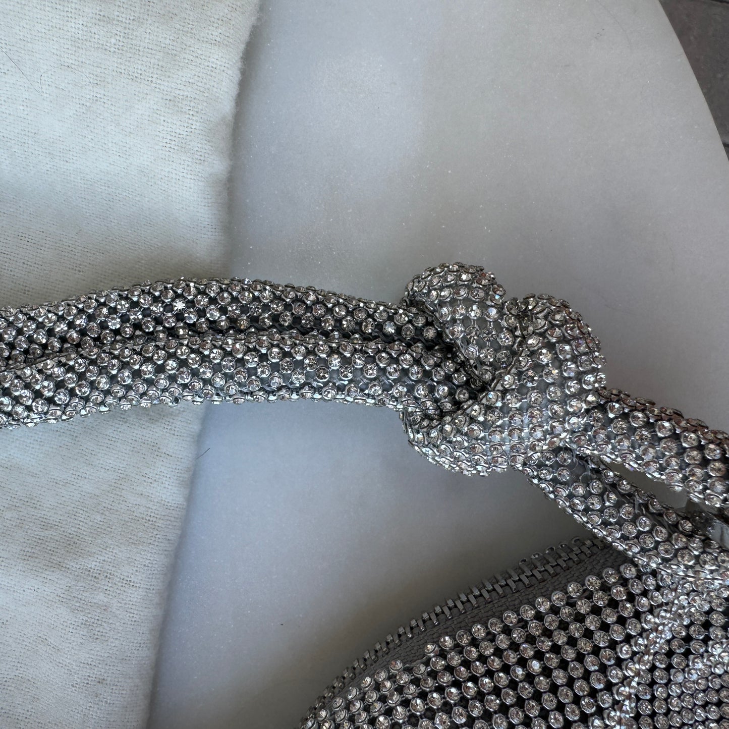 Cult Gaia Hera Rhinestone Shoulder Bag