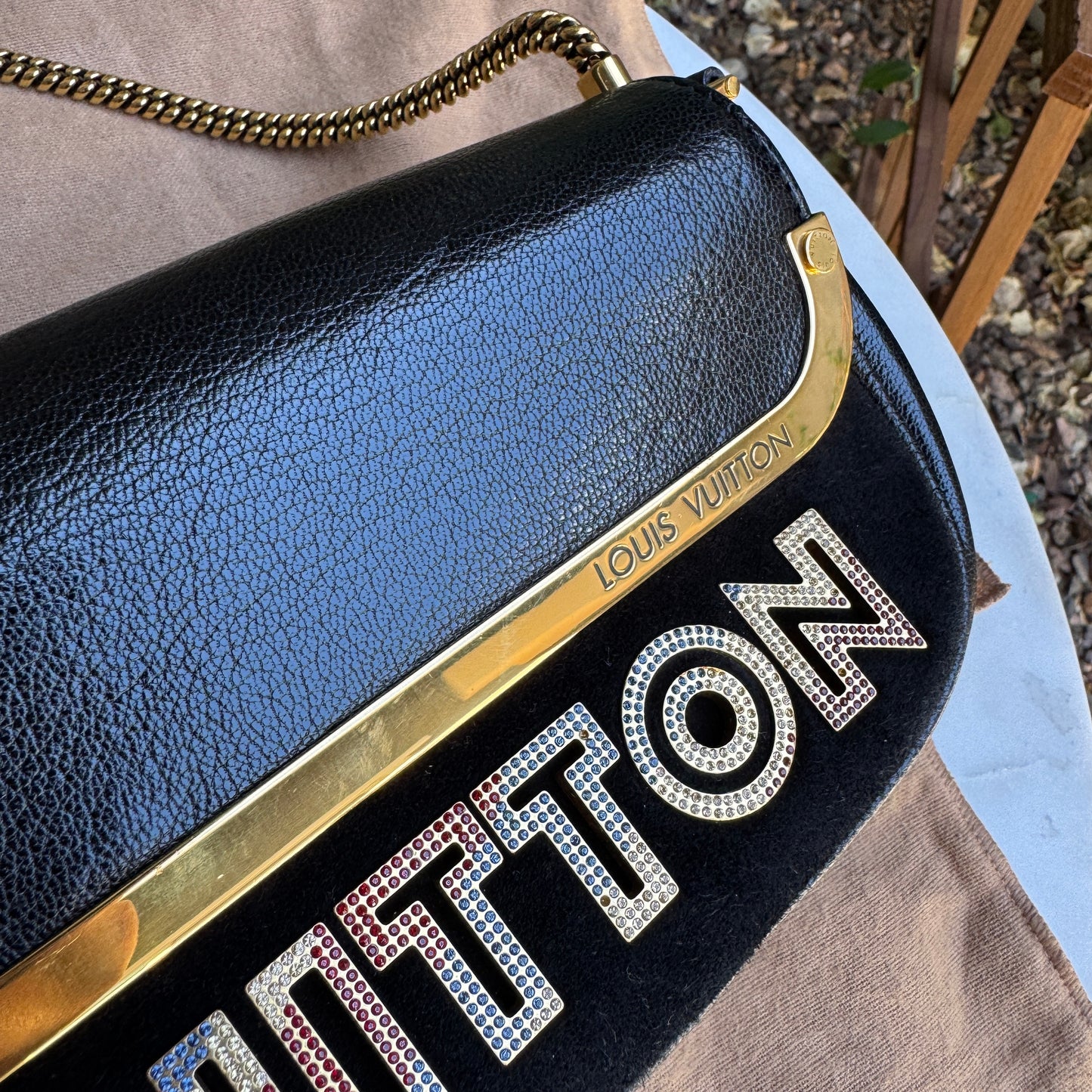 Louis Vuitton Avant Garde Leather Pochette Shoulder Bag